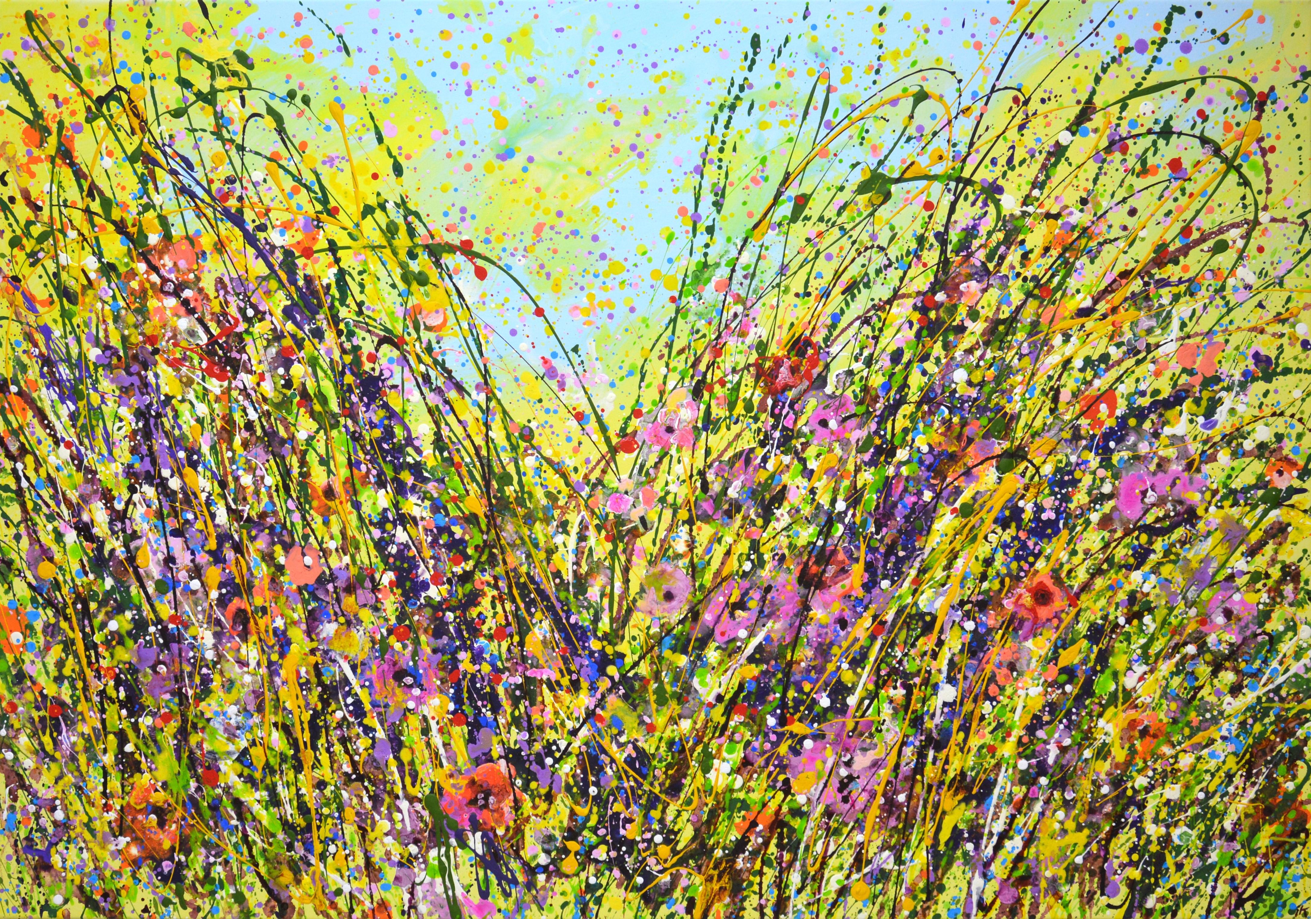 Iryna Kastsova Interior Painting - 	Summer. Wildflowers.