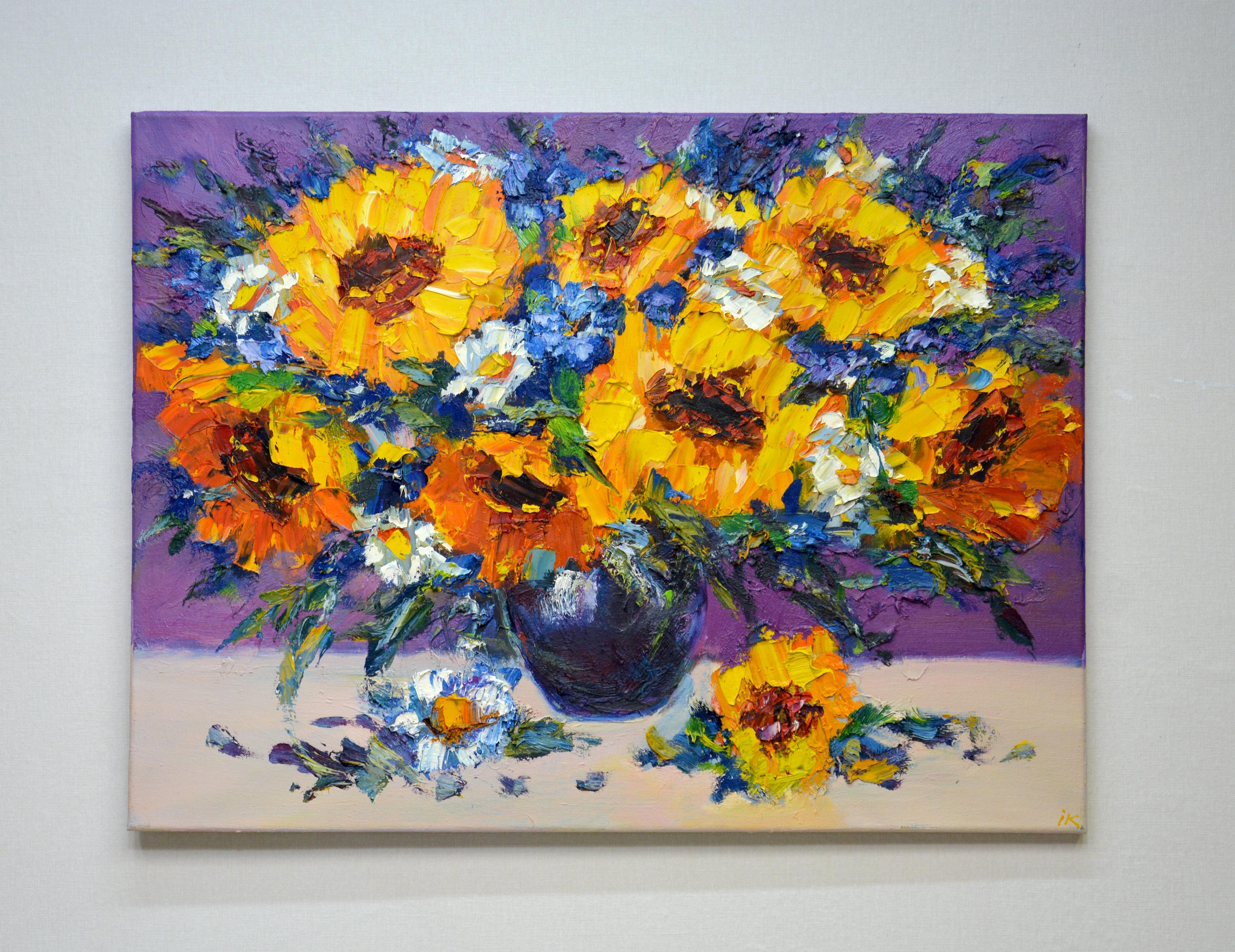 Sunflowers - Painting by Iryna Kastsova