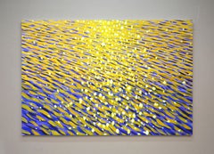 Puesta de Sol mágica 5 Colorida Pintura Impresionista Agua de Mar