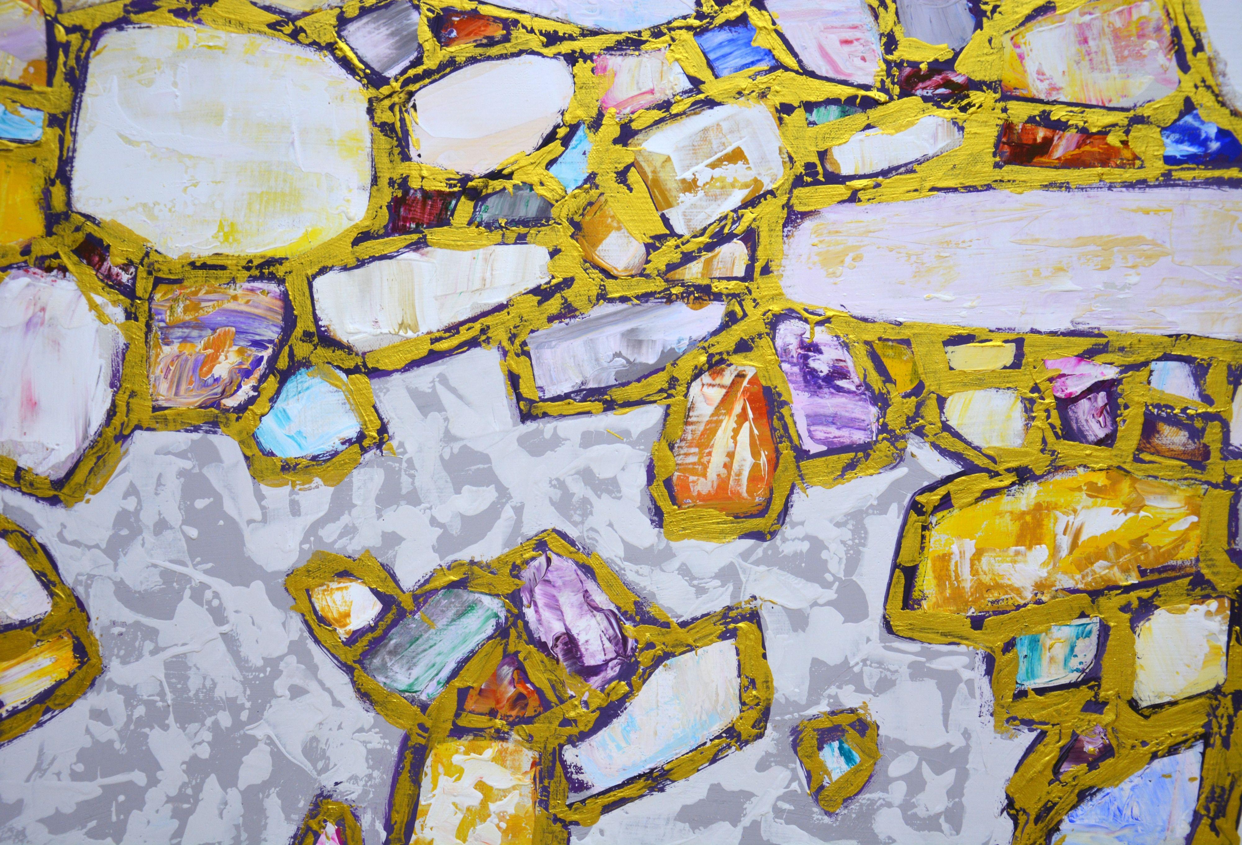 The secret of gold., Painting, Acrylic on Canvas For Sale 2