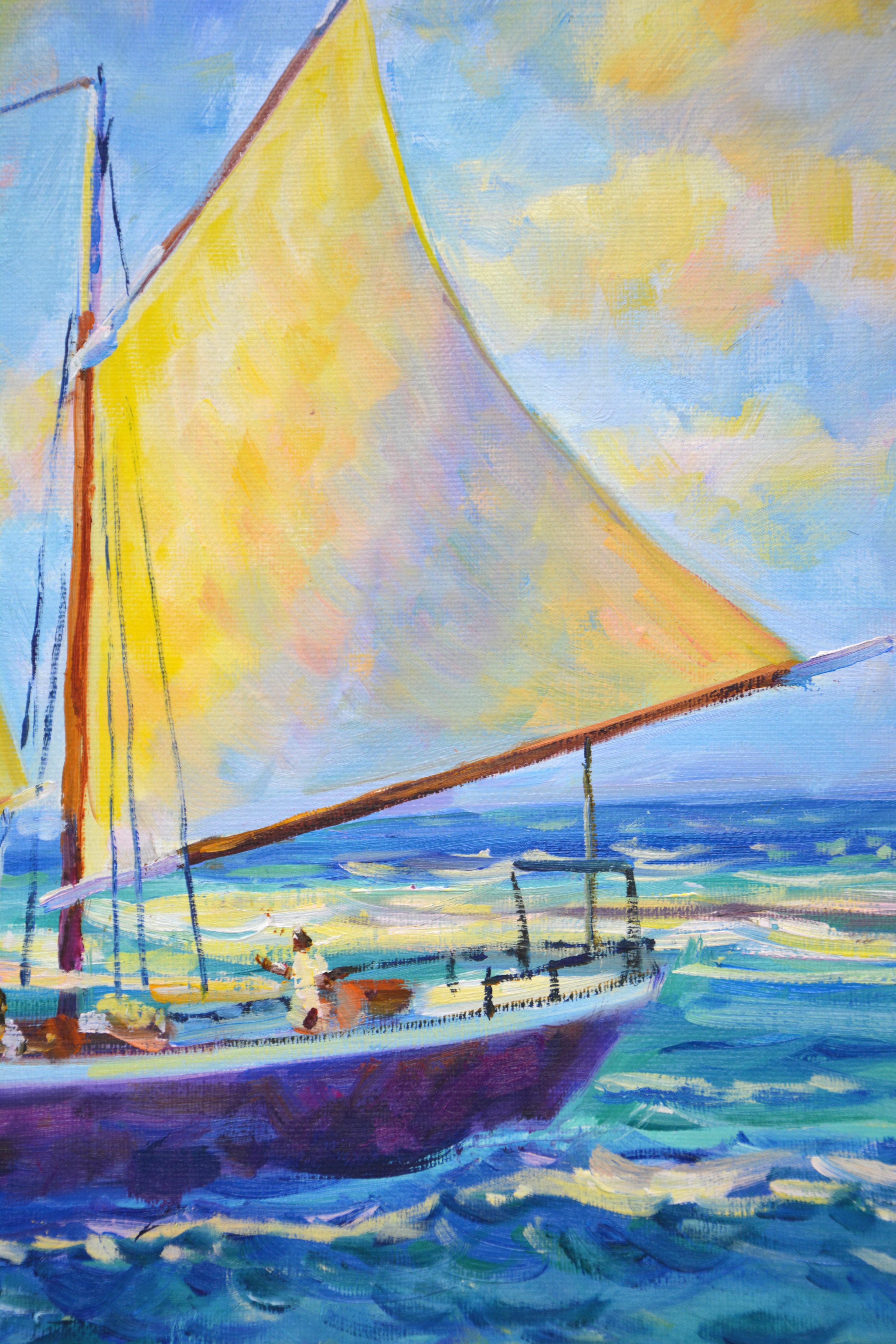  Nautisches Ölgemälde (40x50 cm)

Beschreibung:
Bringen Sie den Geist des Abenteuers und der Ruhe in Ihren Raum mit 