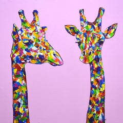 			Two giraffes.