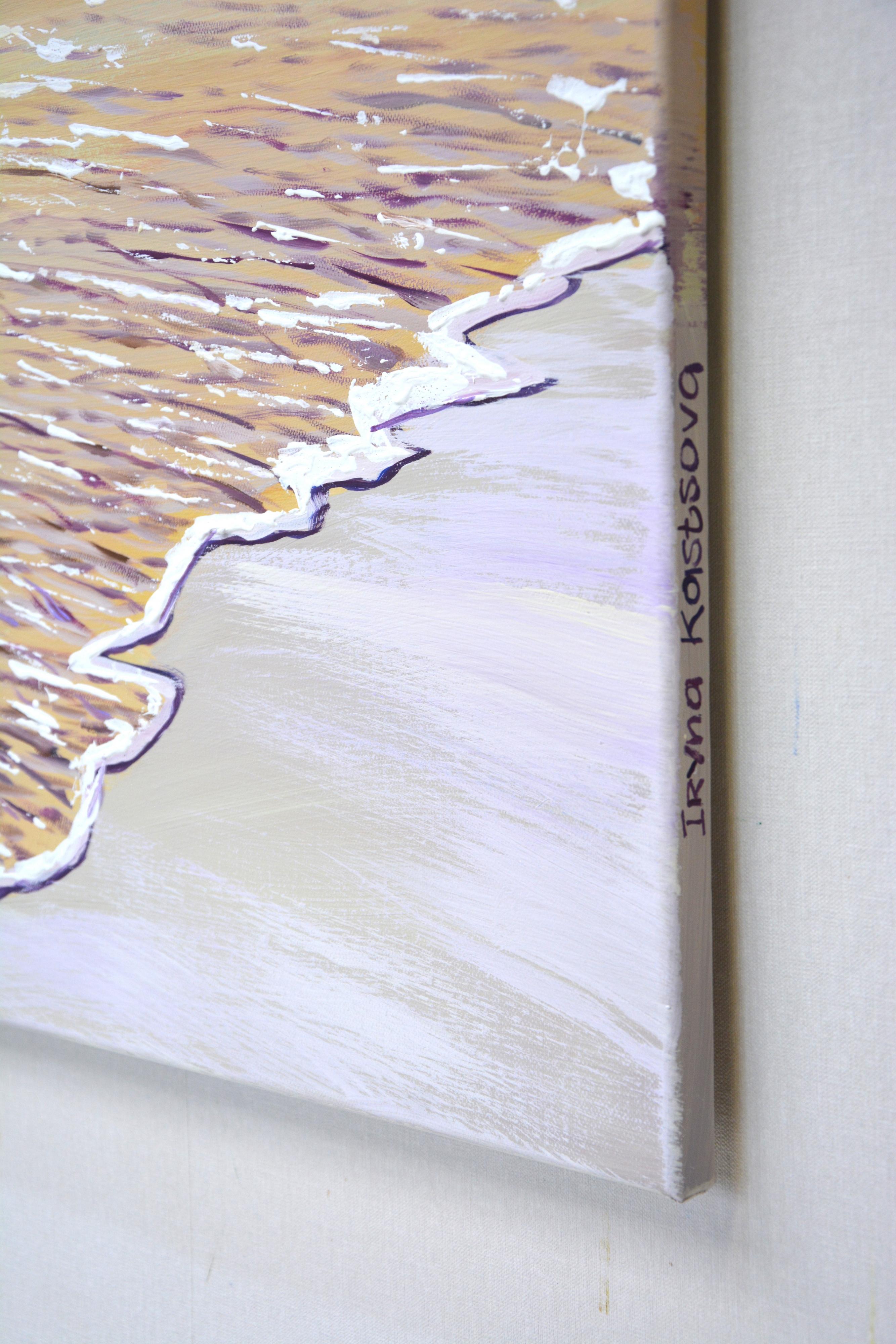 Día caluroso. Océano - Sereno paisaje marino Pintura para decoración de interiores - Painting Impresionista de Iryna Kastsova