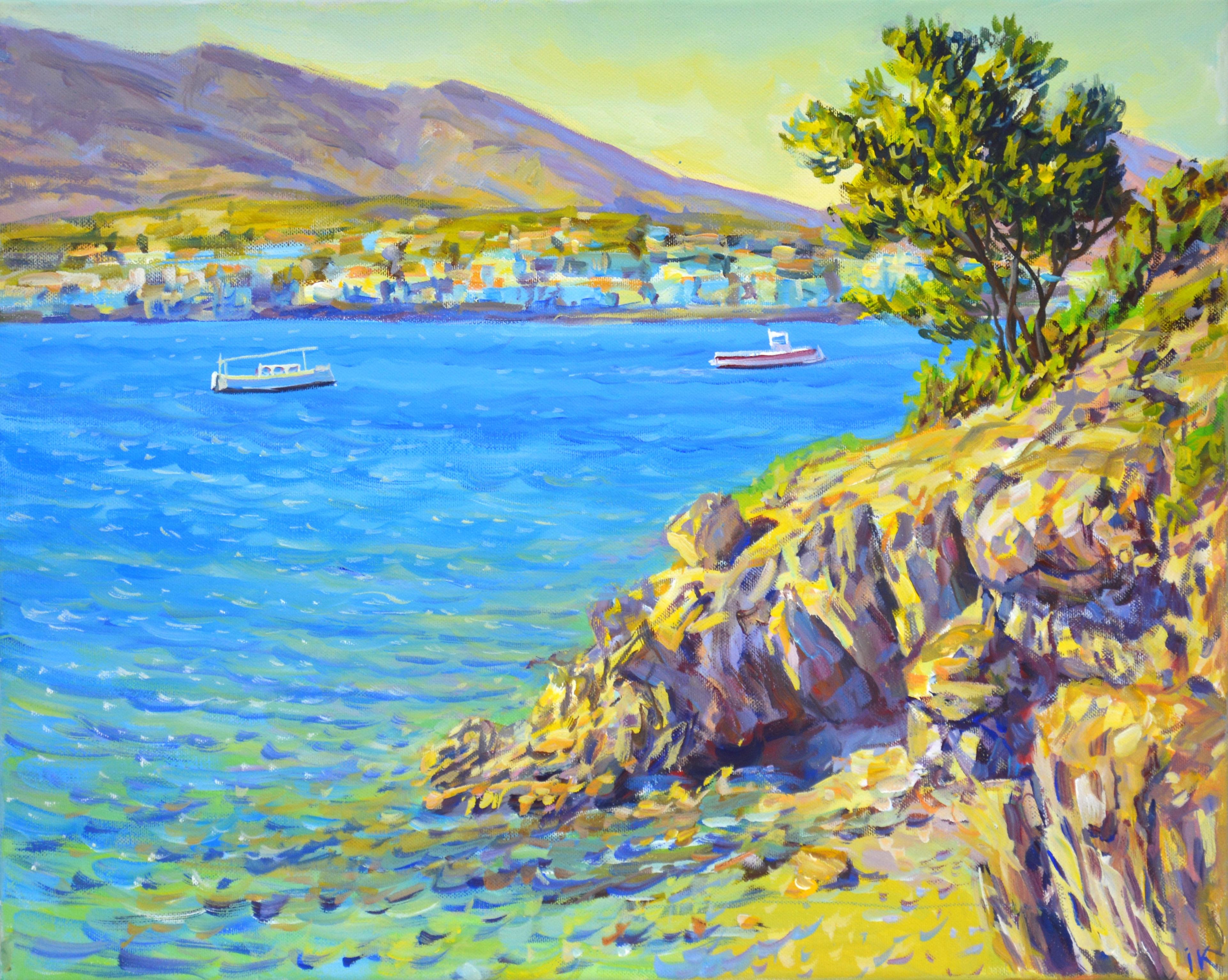 Iryna Kastsova Landscape Painting - 		Warm sea