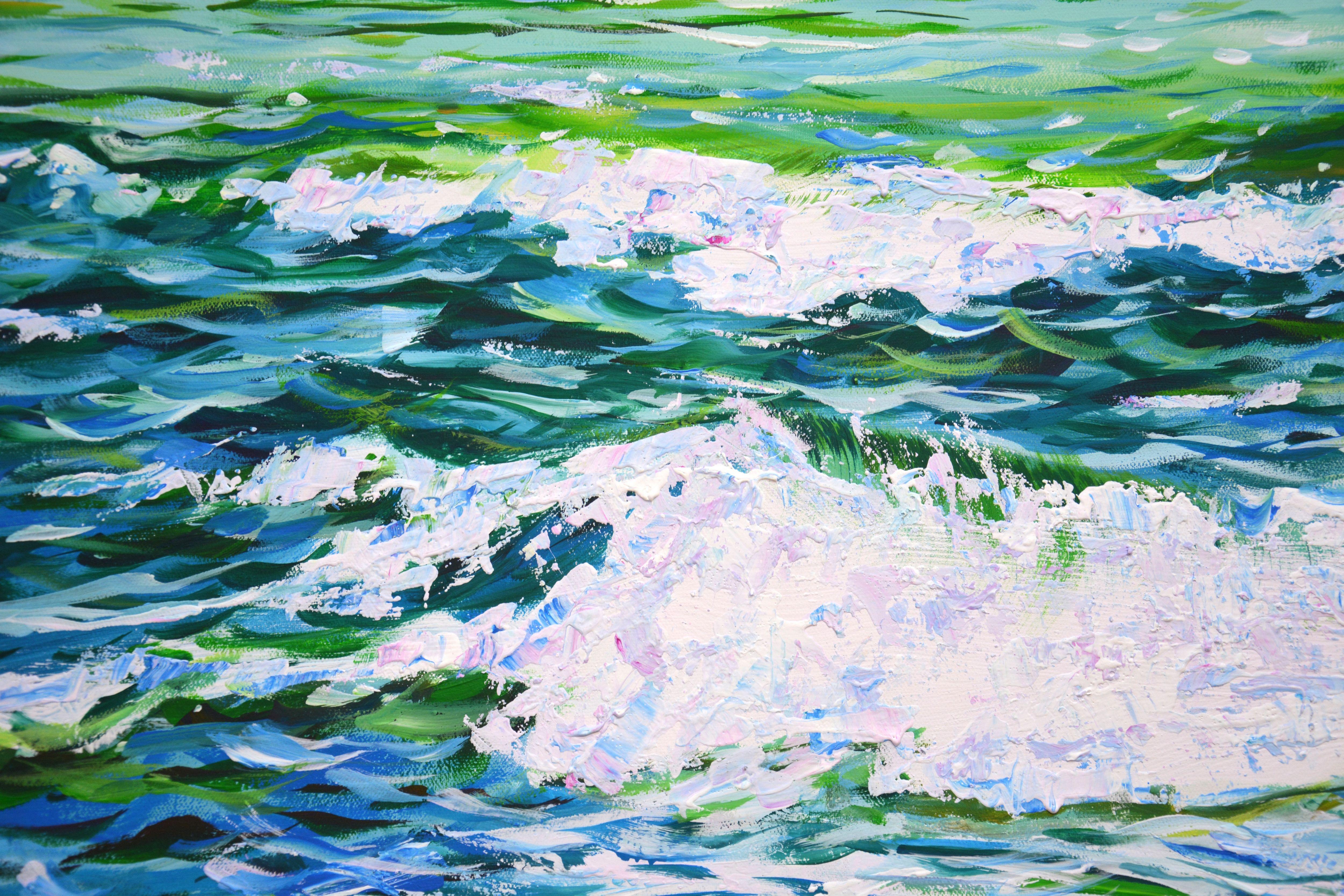 Waves. Waves., Painting, Acrylic on Canvas For Sale 2