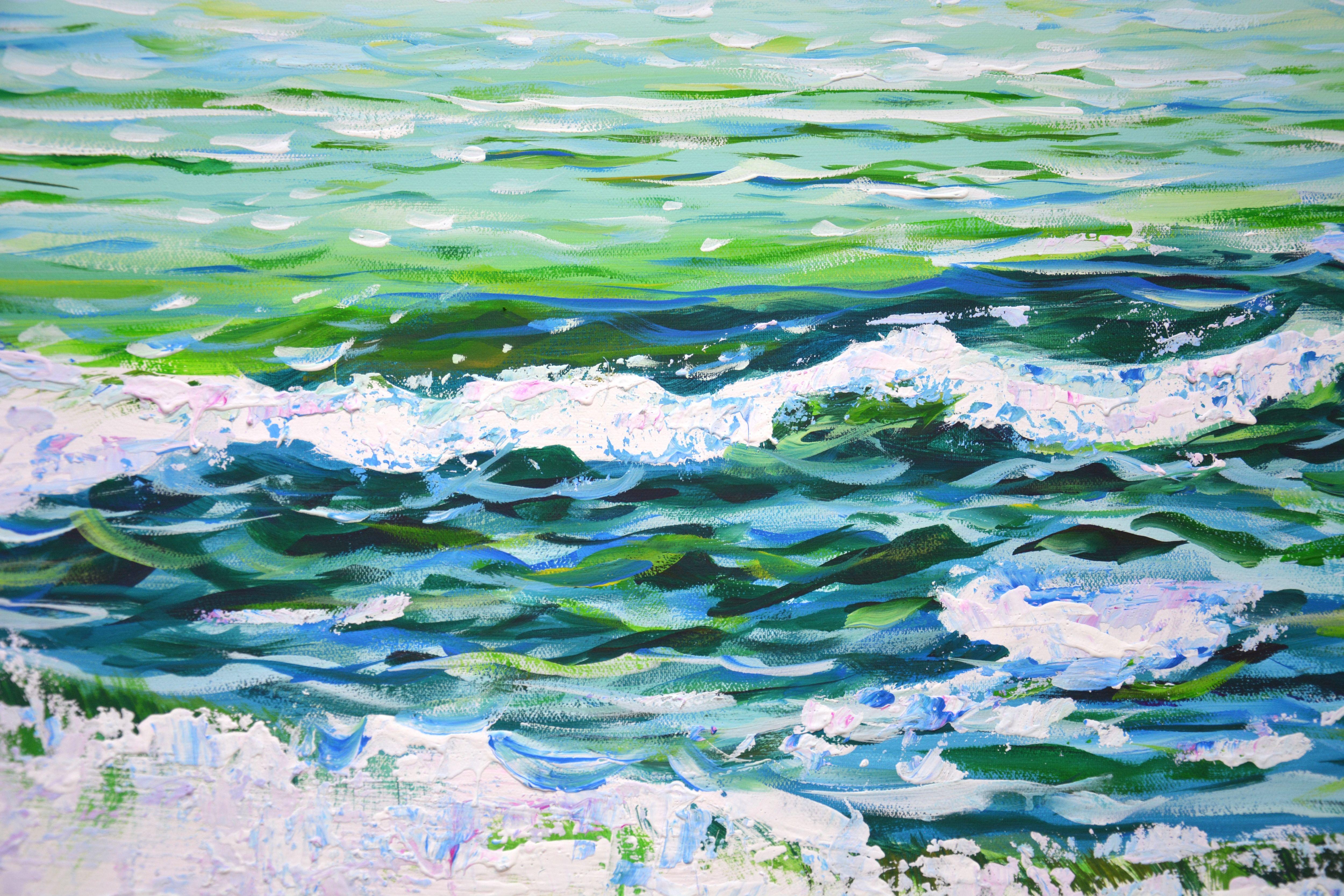 Waves. Waves., Painting, Acrylic on Canvas For Sale 3
