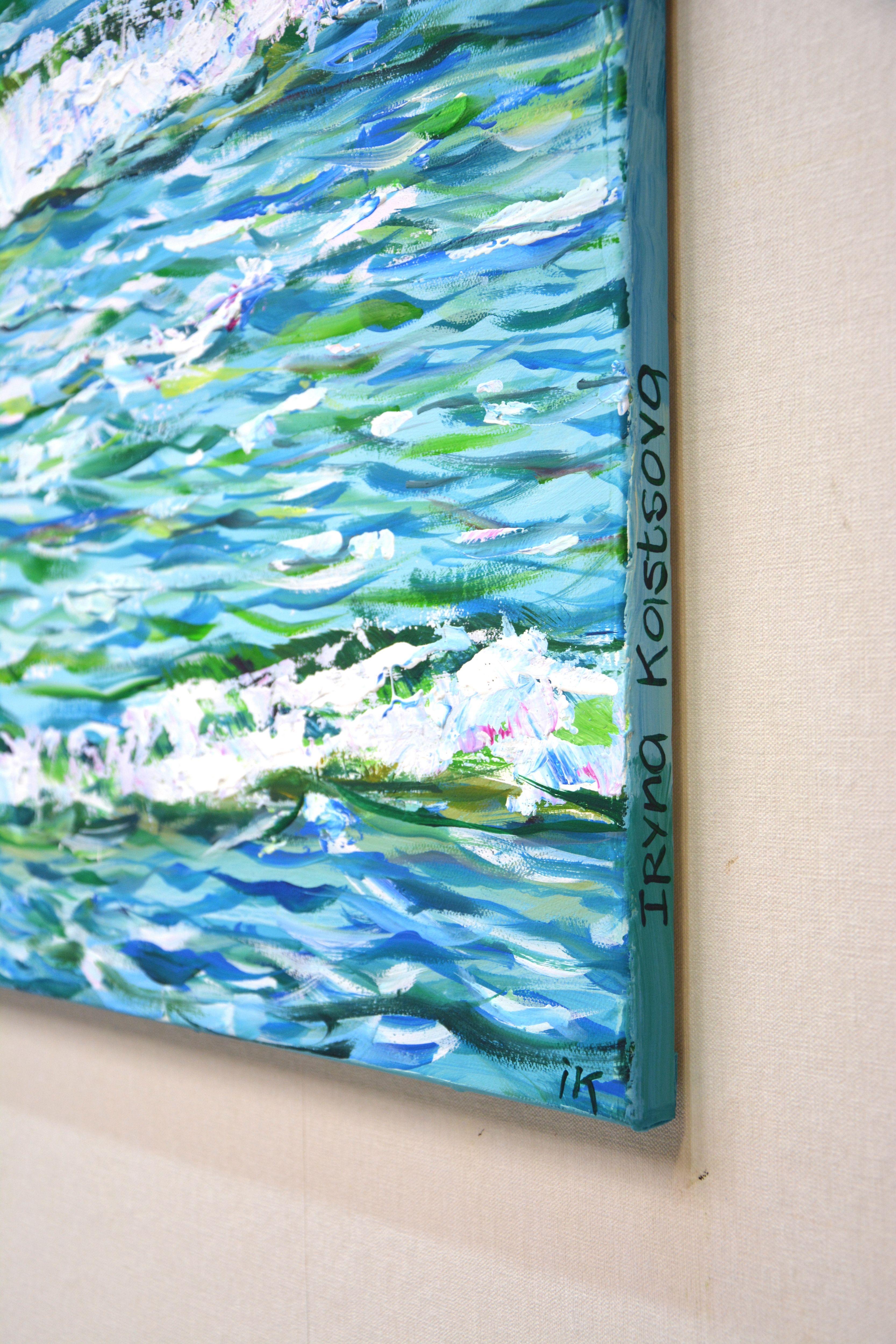 Waves. Waves., Painting, Acrylic on Canvas For Sale 4
