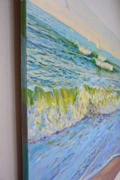 Weekend al mare, Pittura, Olio su tela