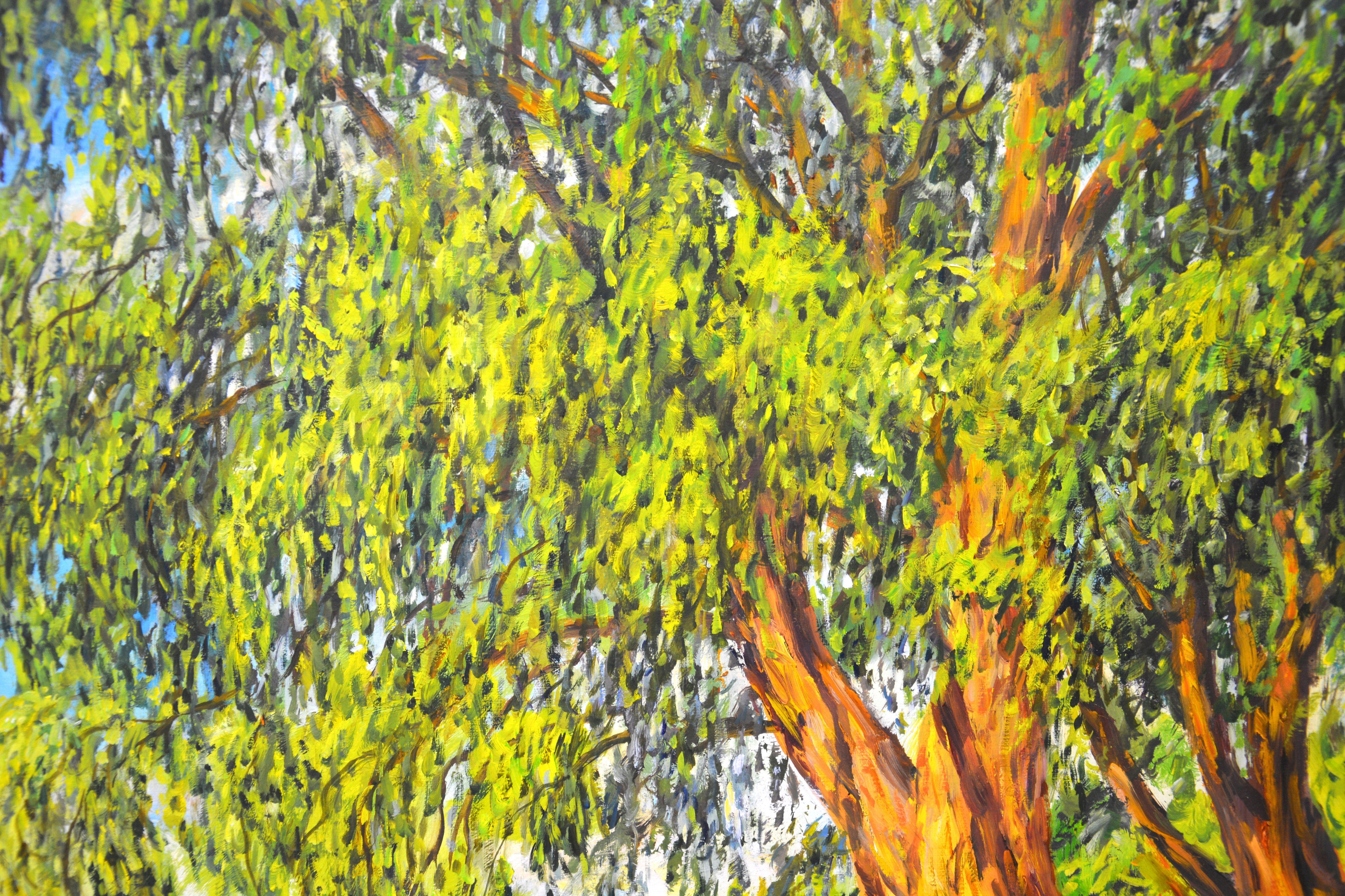 Willow by the water, Painting, Oil on Canvas For Sale 3