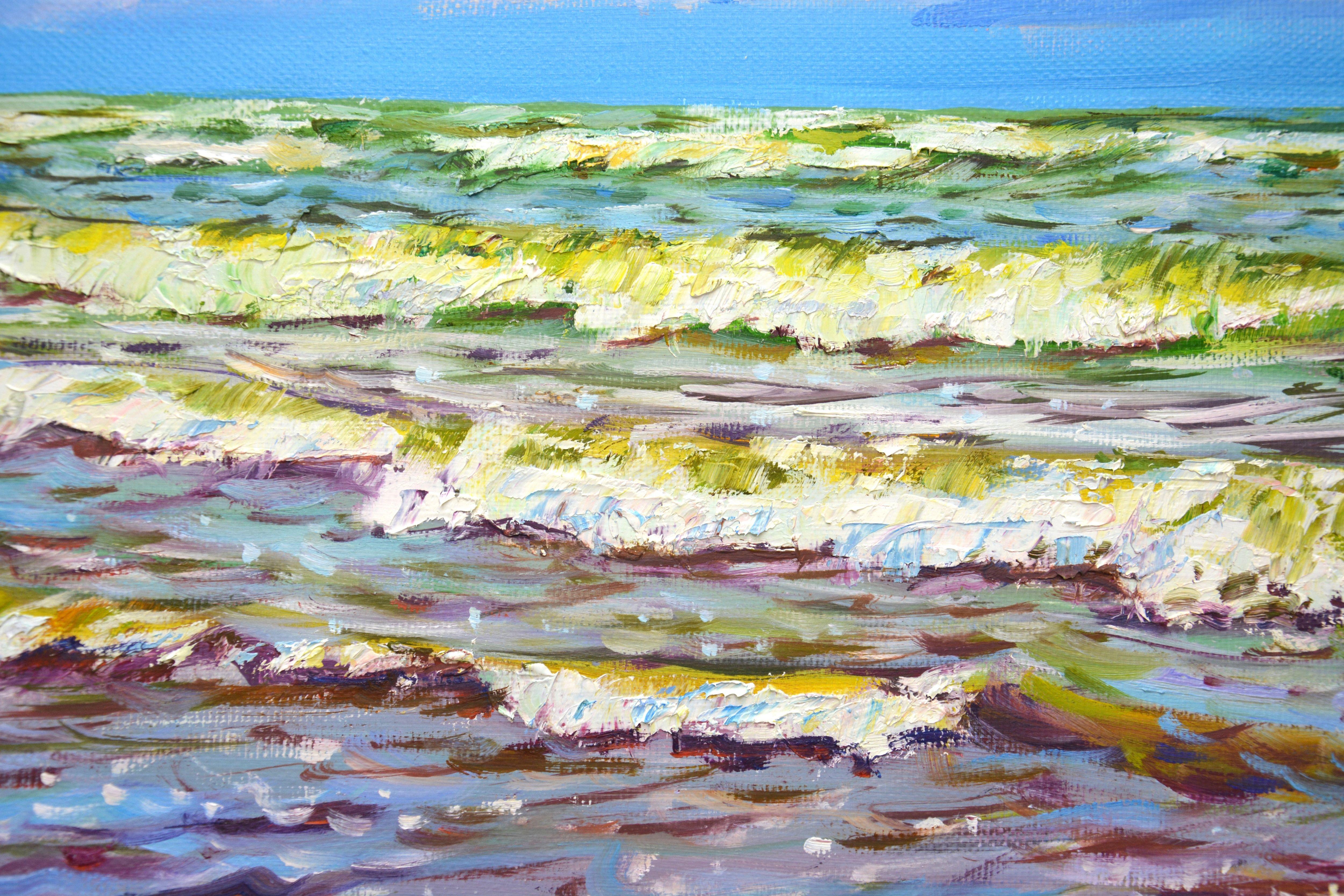 Windy day at sea., Painting, Oil on Canvas For Sale 2