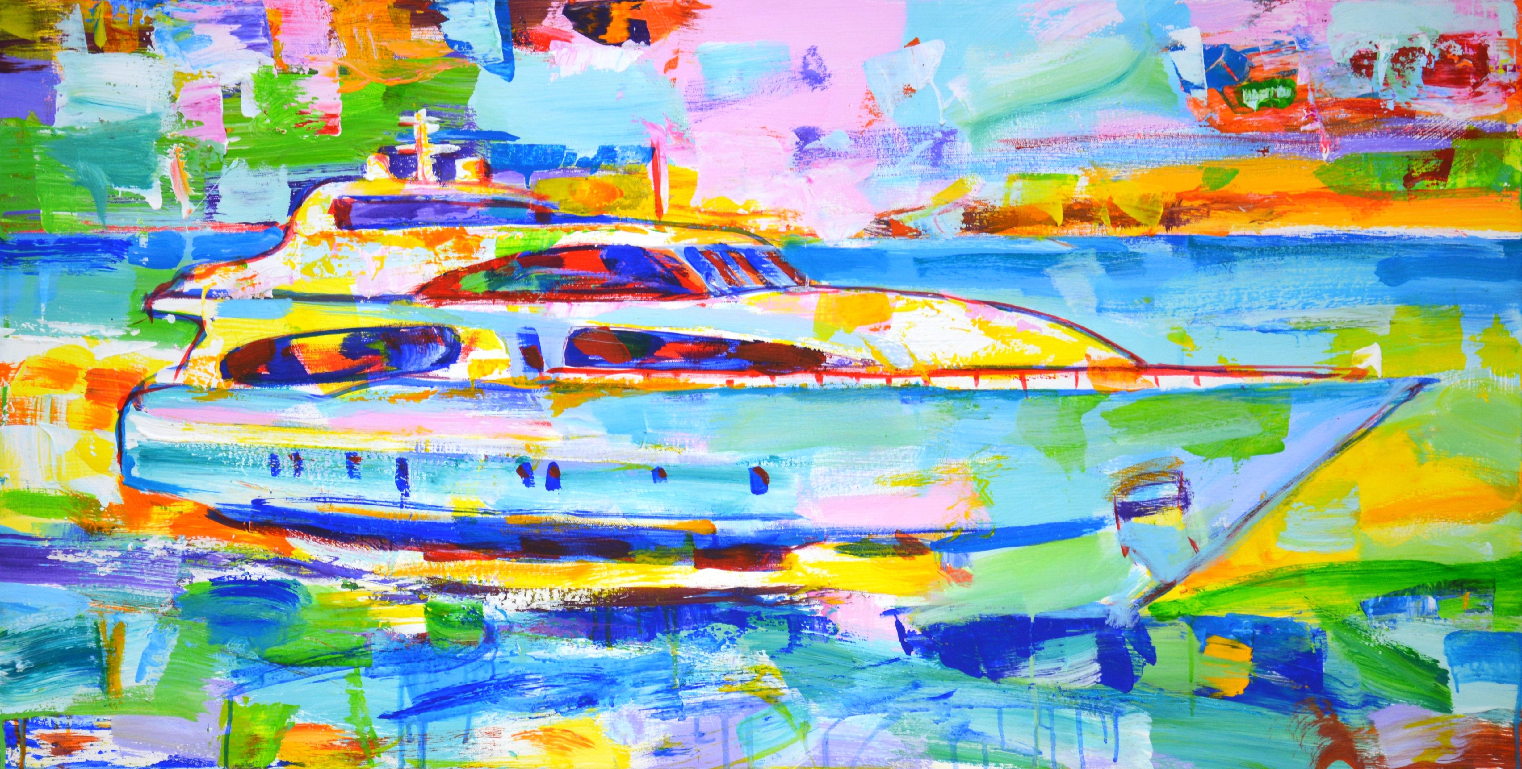 Iryna Kastsova Interior Painting - Yacht. Expression.