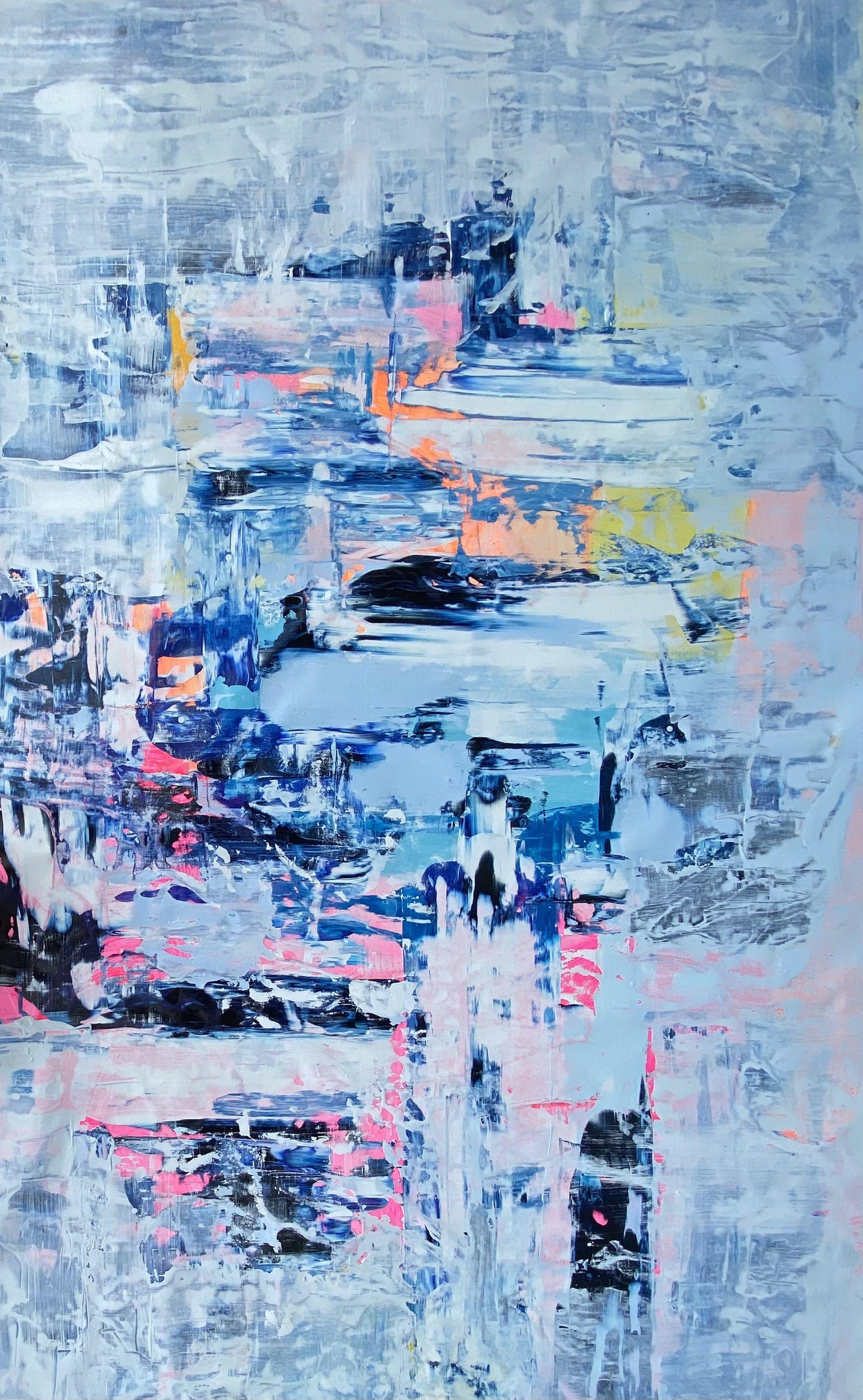 Iryna Kitaieva Abstract Painting - ILLUSION OF FLIGHT 42, Painting, Oil on Canvas