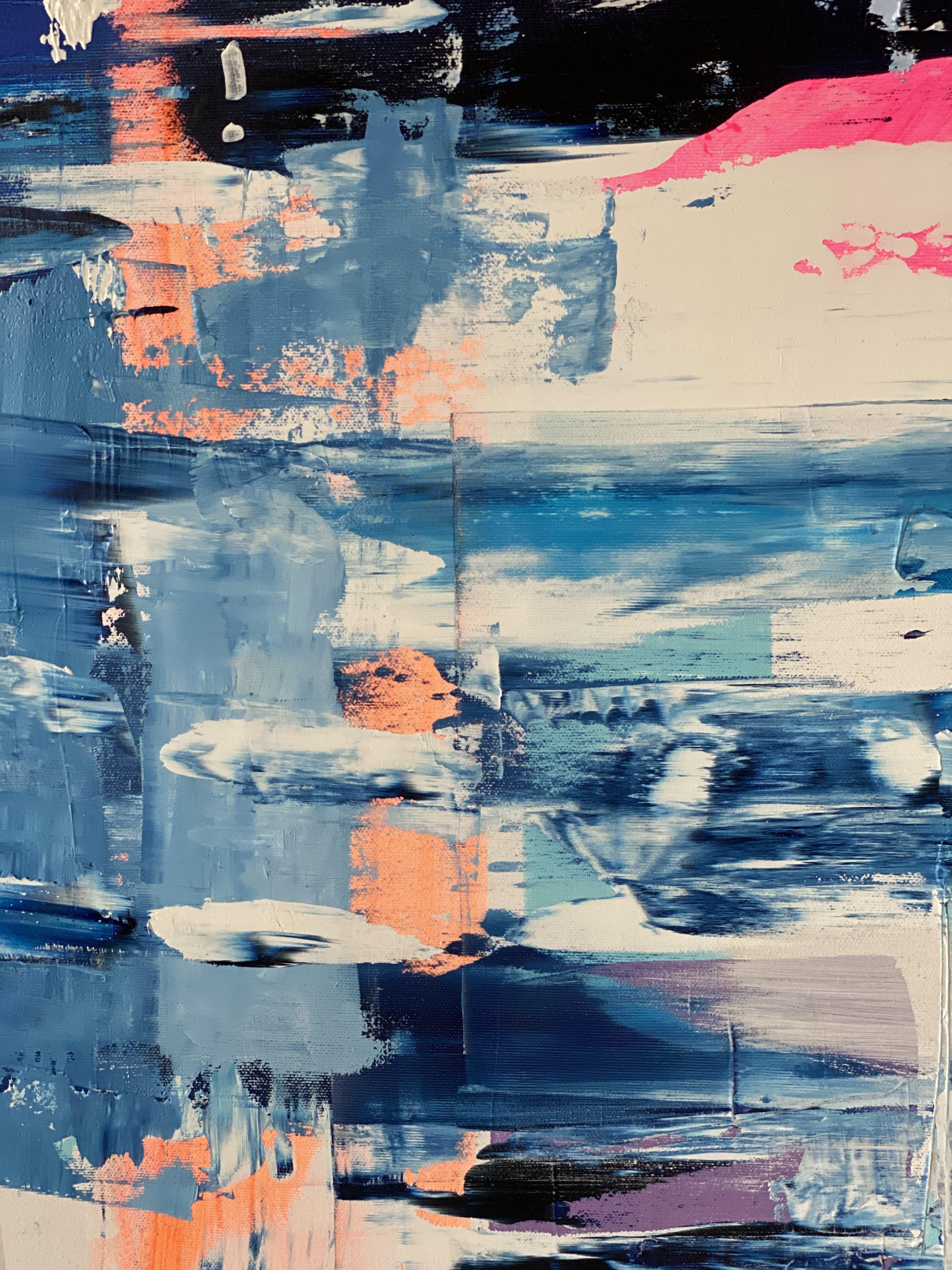 Immaginazione 567, Pittura, Olio su tela - Abstract Painting Grigio di Iryna Kitaieva