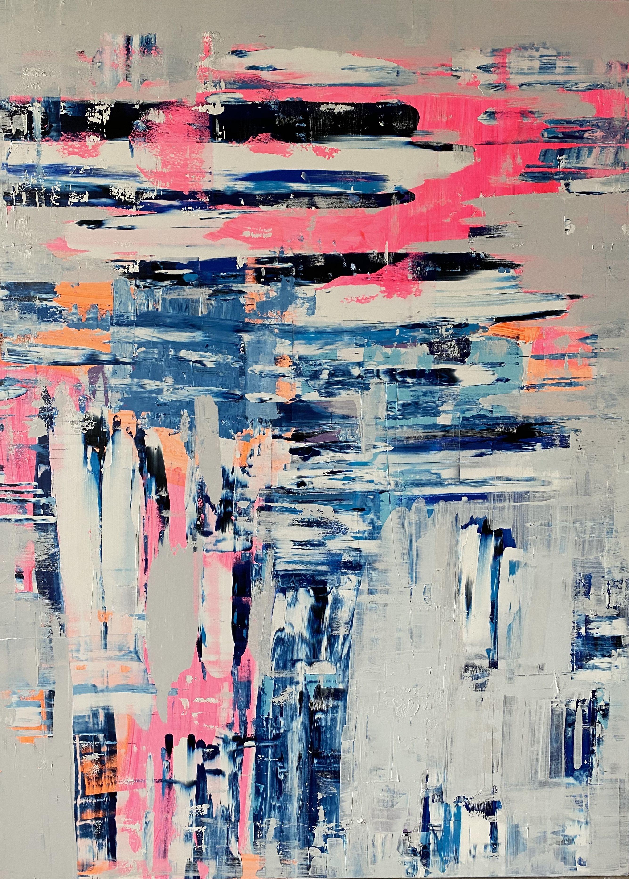 Abstract Painting di Iryna Kitaieva - Immaginazione 567, Pittura, Olio su tela