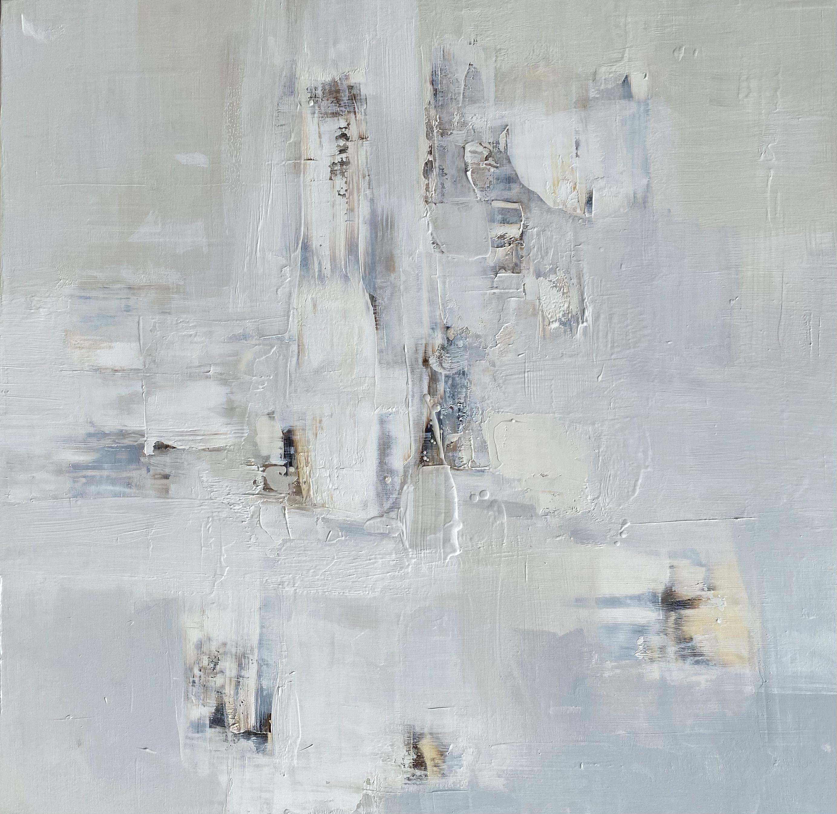 Iryna Kitaieva Abstract Painting - INVISIBLE TOUCH 856, Painting, Oil on Canvas
