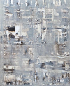 silver silence, Painting, Oil on Canvas