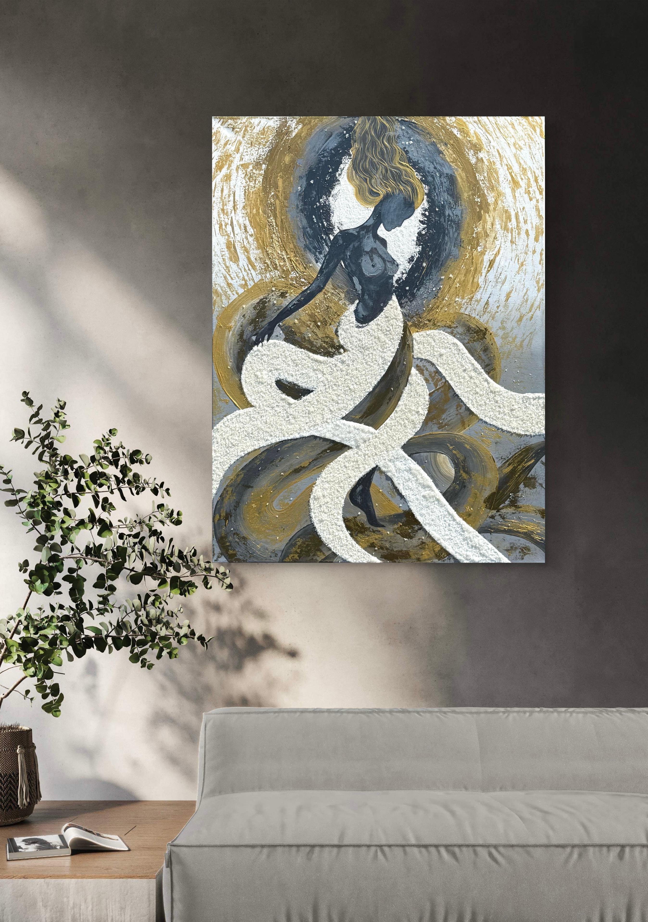 Aus dem Chaos geboren – Painting von Iryna Kobzar