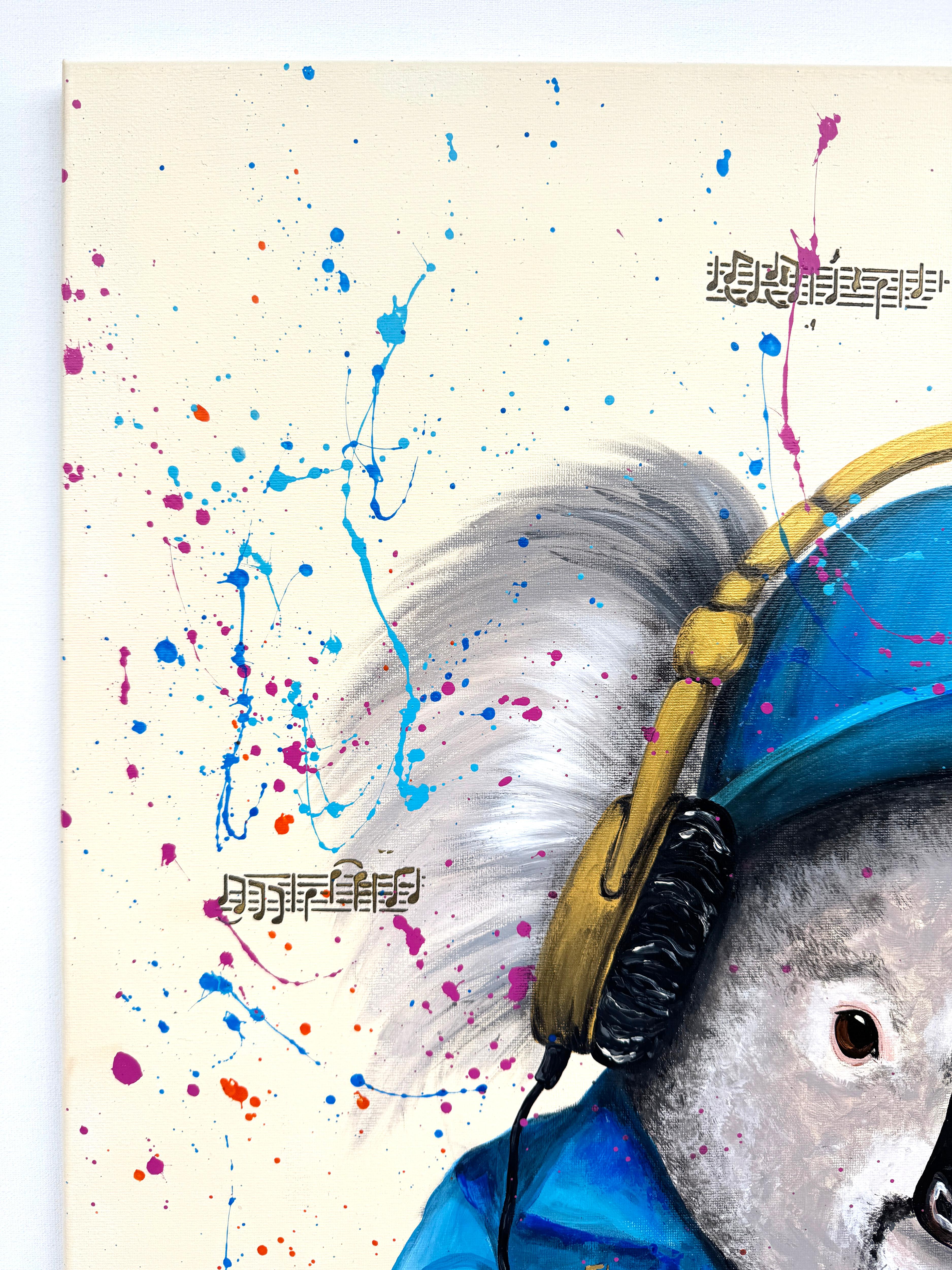DJ Koala (Pop-Art), Painting, von Iryna Kobzar