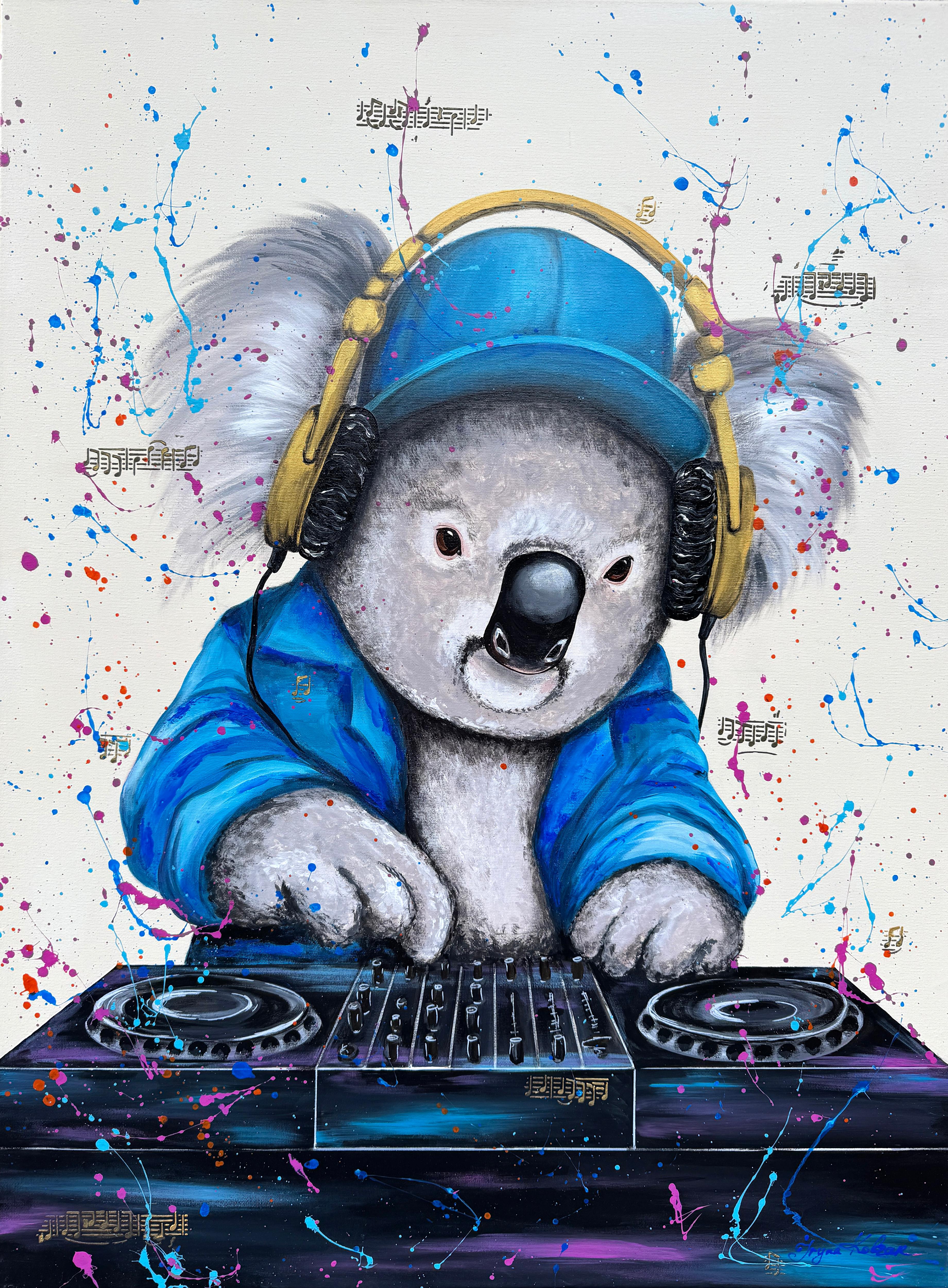 Iryna Kobzar Animal Painting – DJ Koala