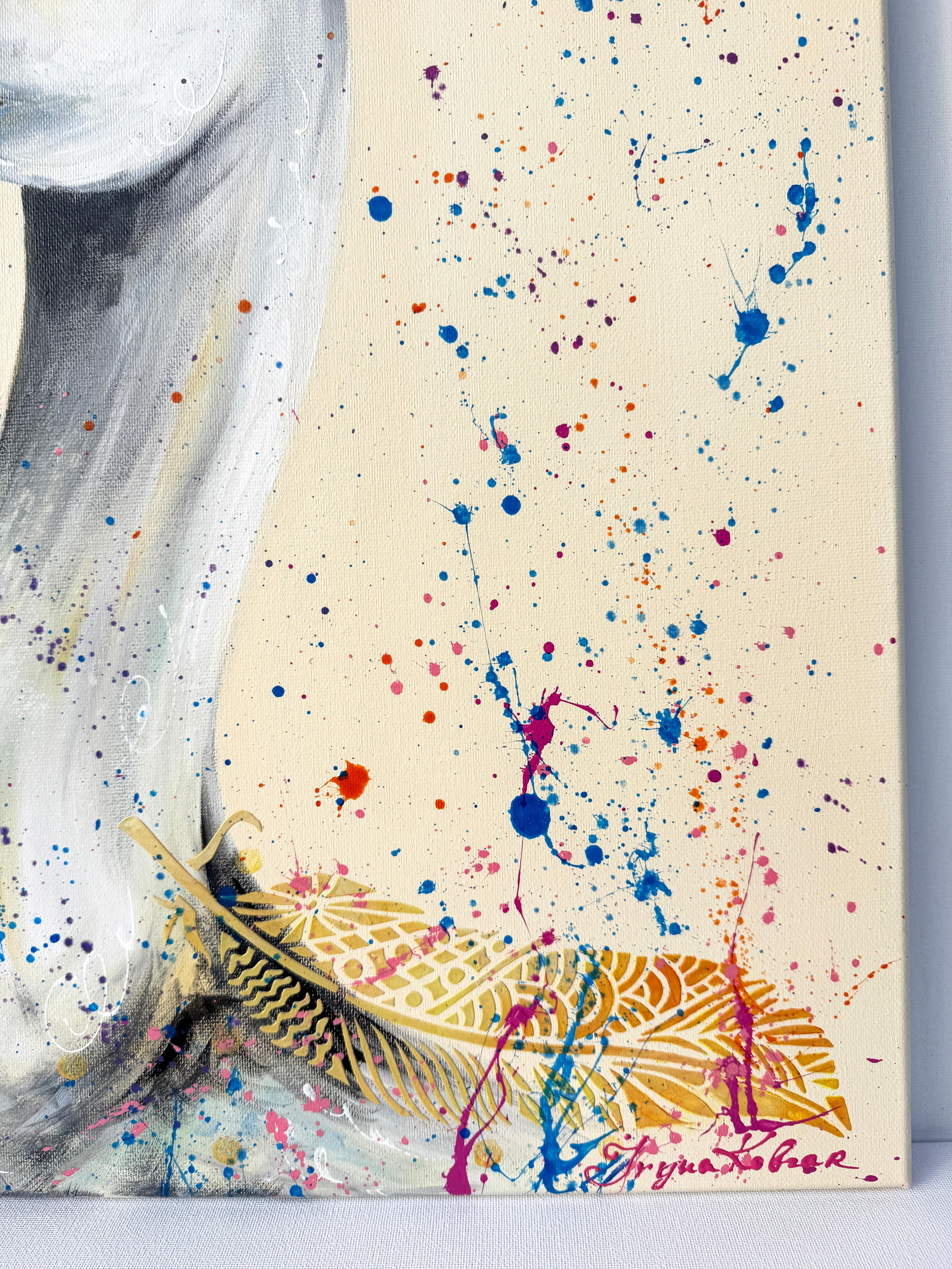 Mr. and Mrs. Goose on a Date (Diptych) For Sale 5