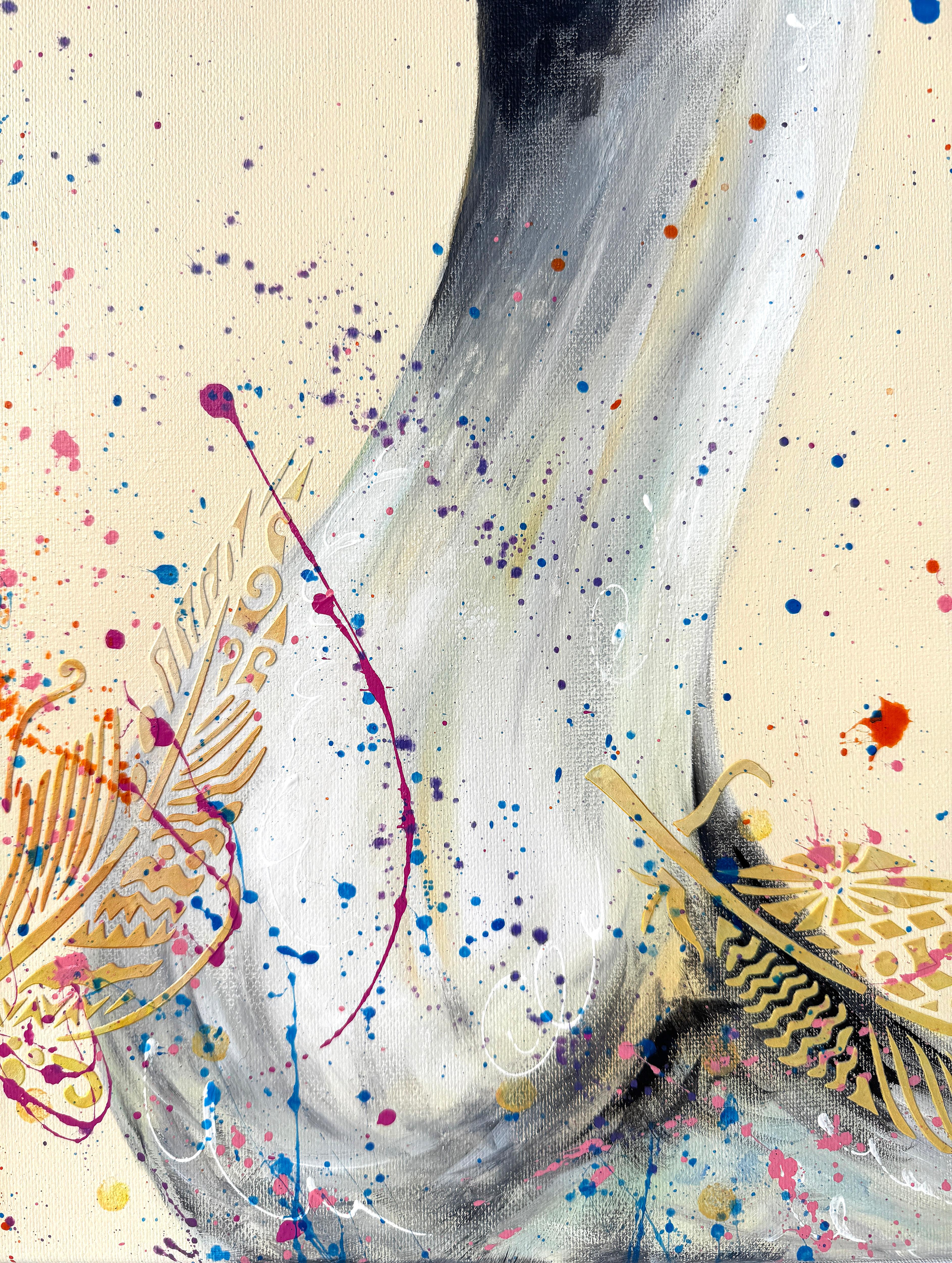 Mr. and Mrs. Goose on a Date (Diptych) For Sale 4