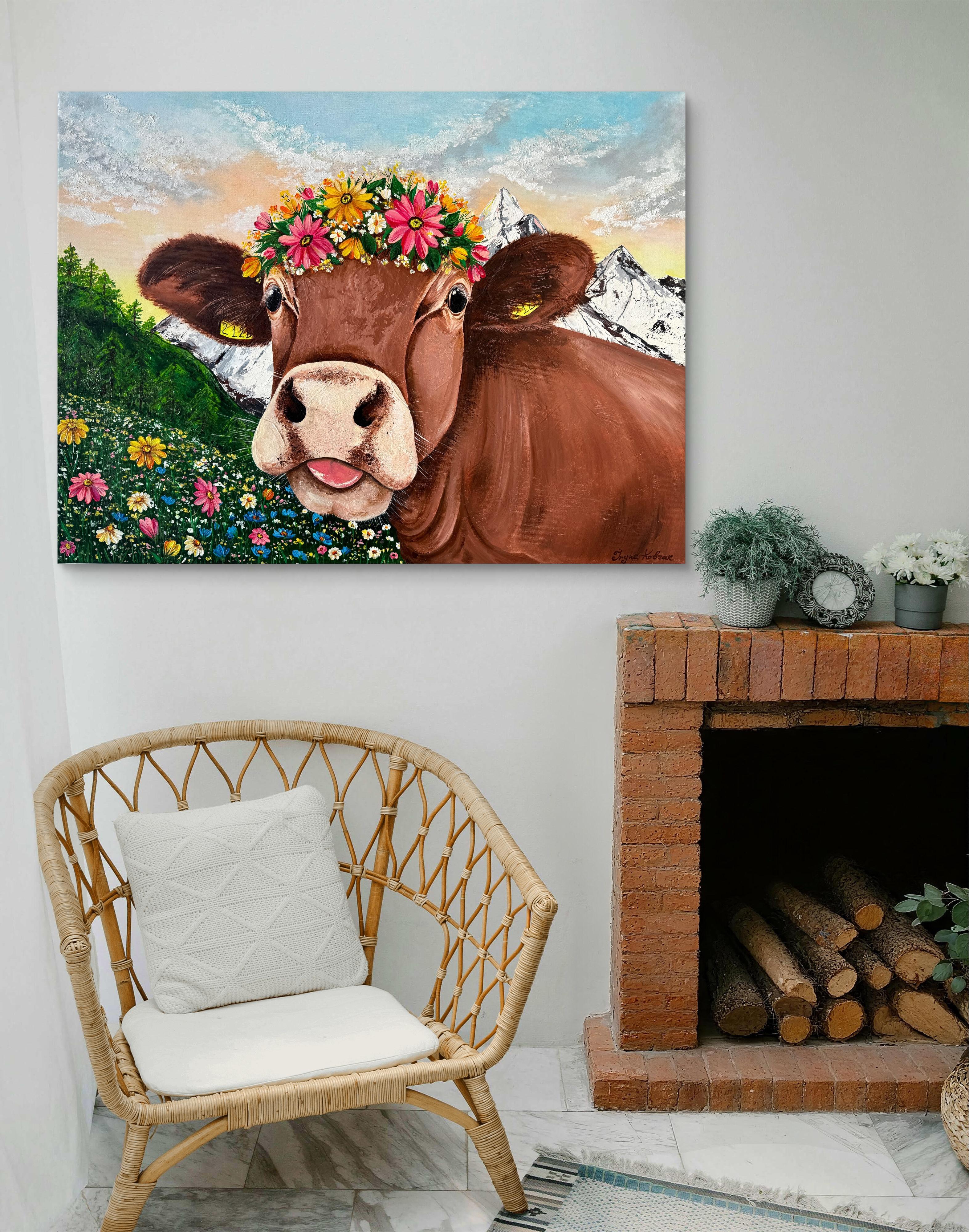 Ma vache alpine en fleurs en vente 6