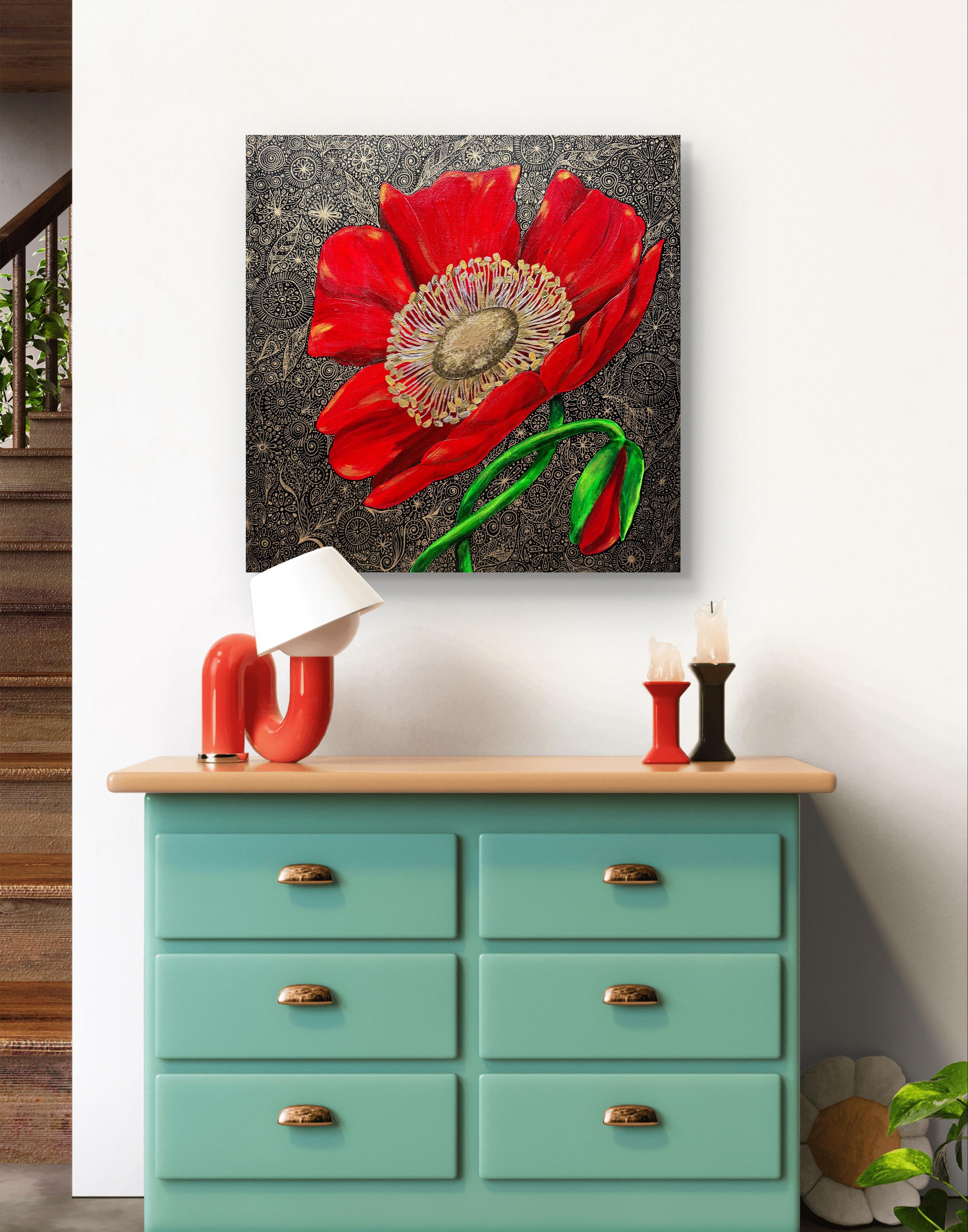 Rote Mohnblumen im Angebot 8