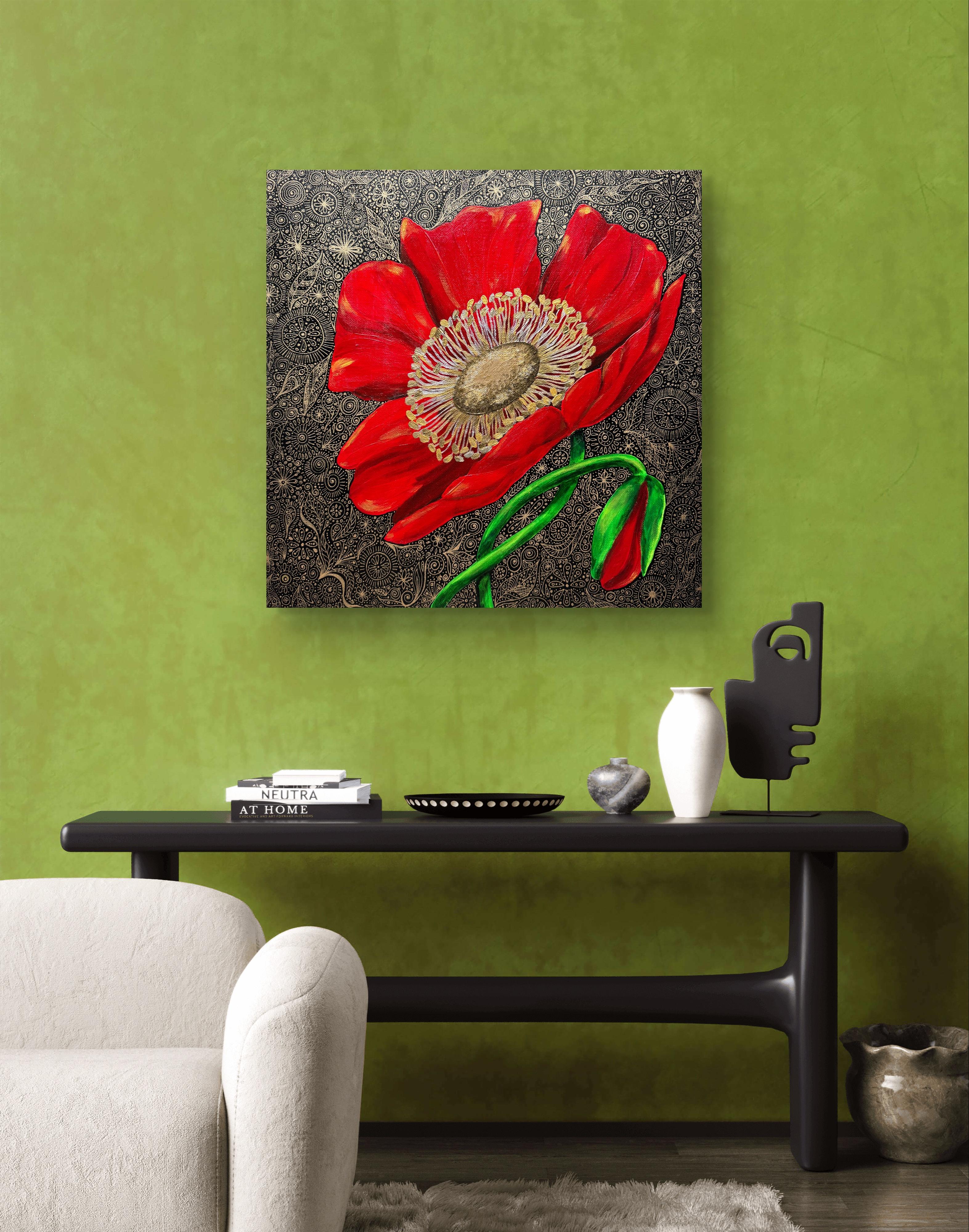 Rote Mohnblumen im Angebot 10