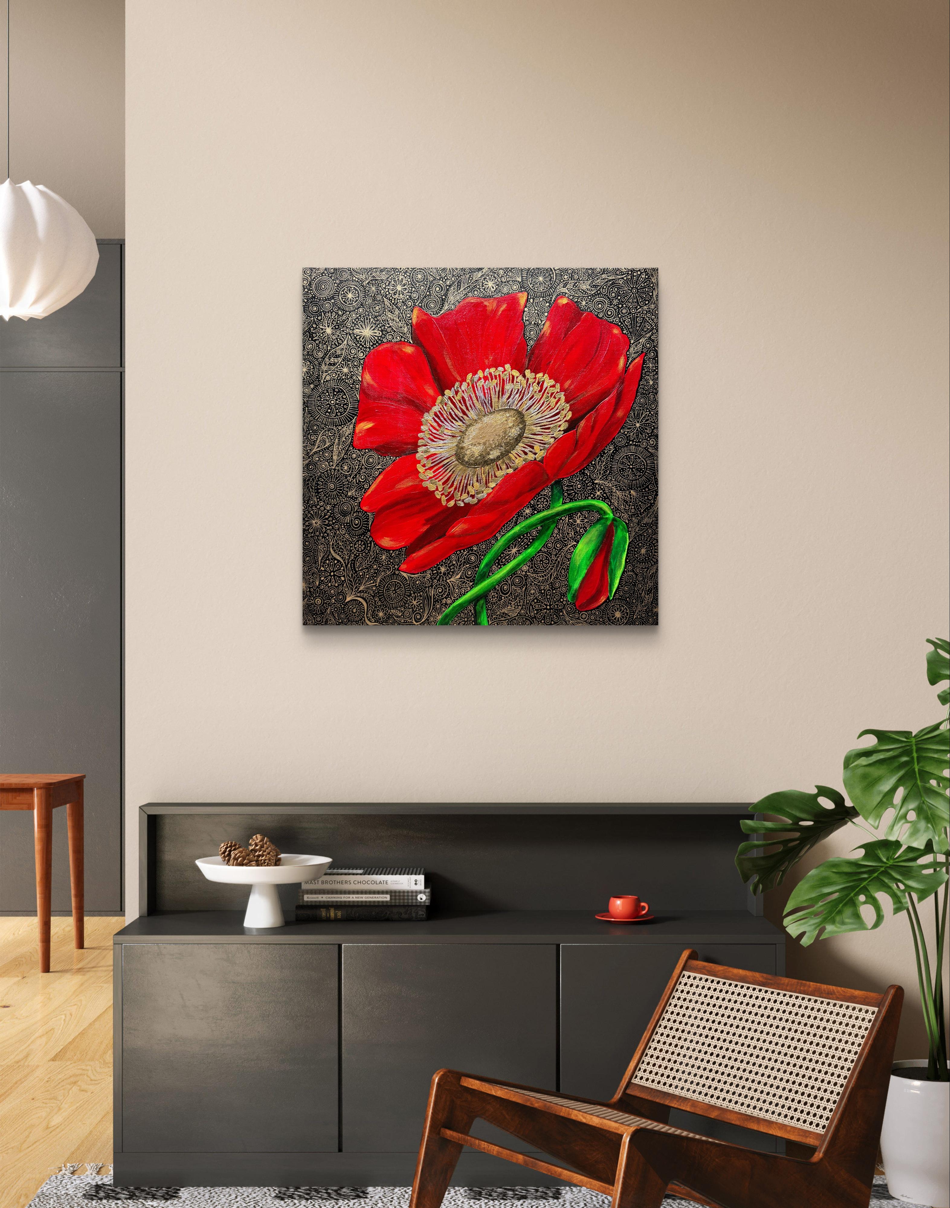 Rote Mohnblumen im Angebot 11