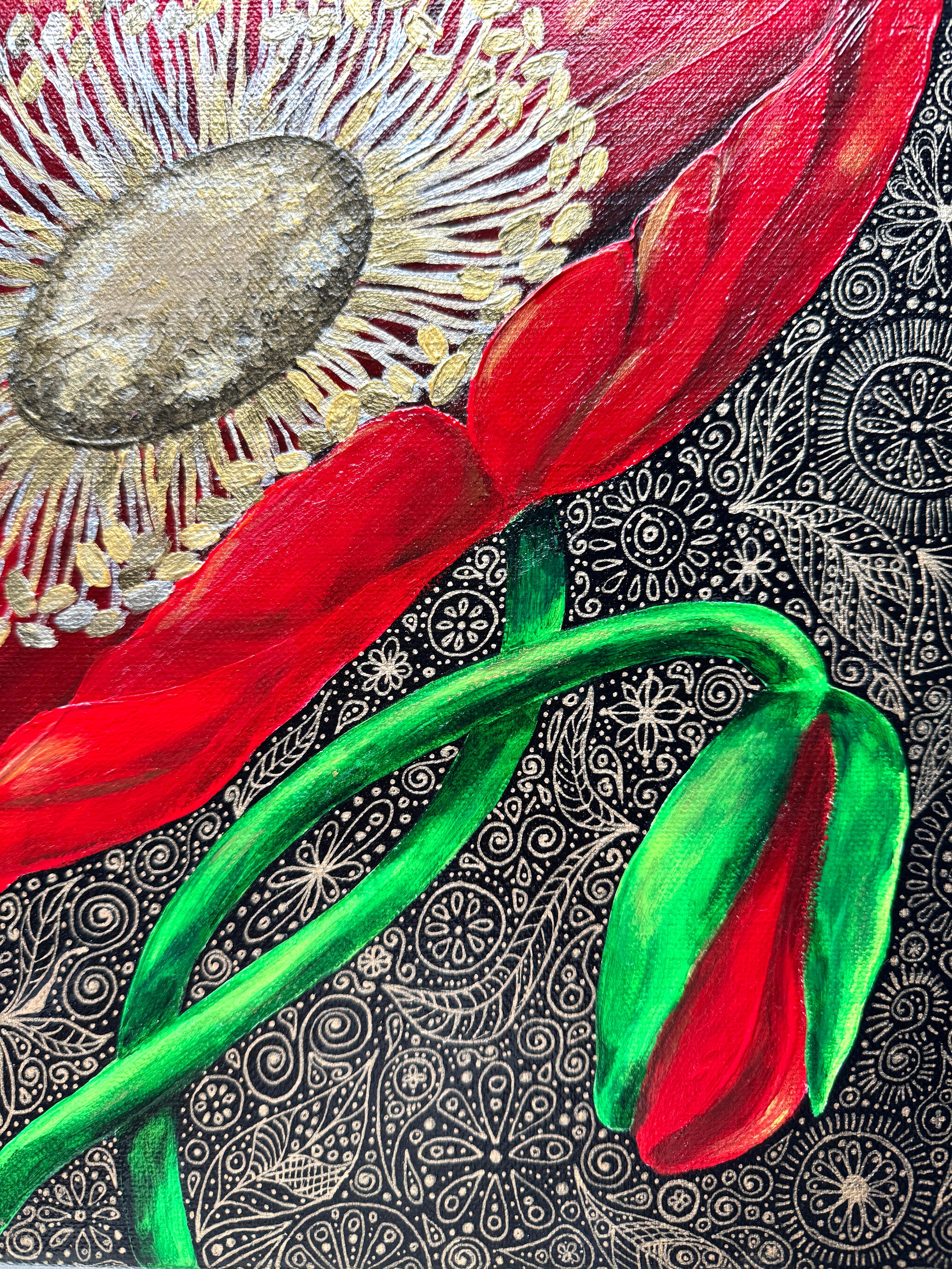 Rote Mohnblumen im Angebot 4