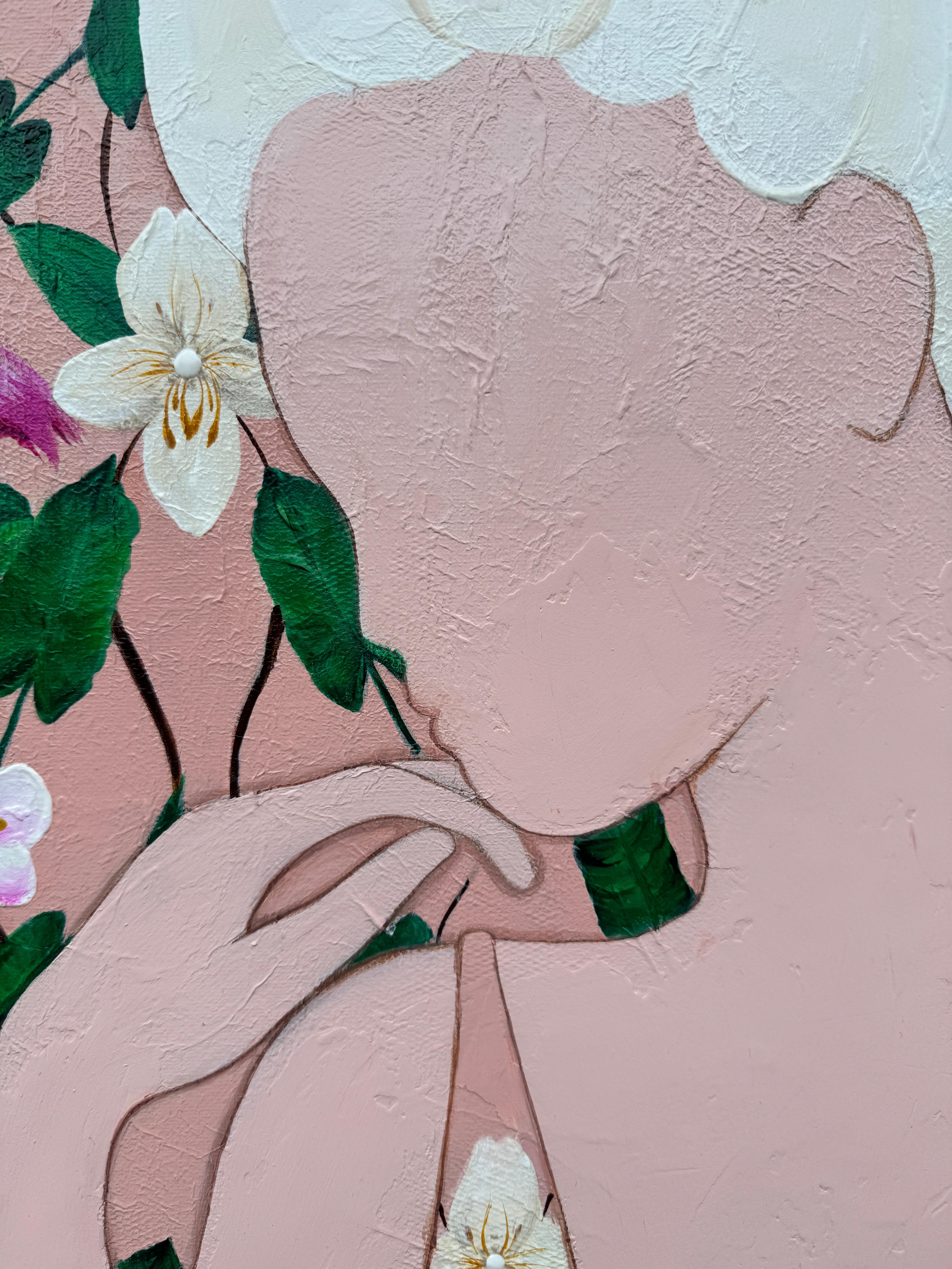 Der Tanz der Stille auf rosa Beinen im Angebot 5