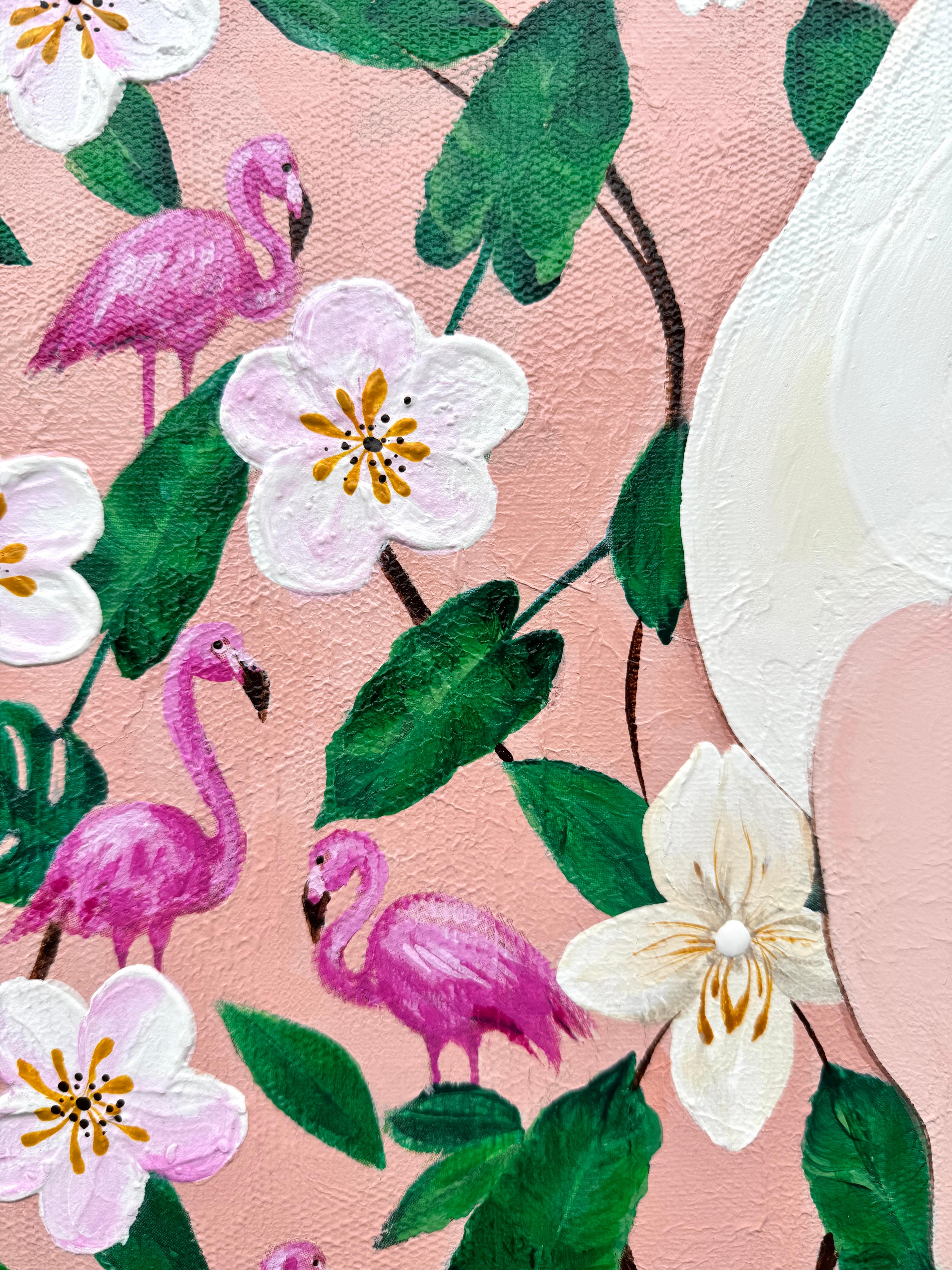 Der Tanz der Stille auf rosa Beinen im Angebot 6