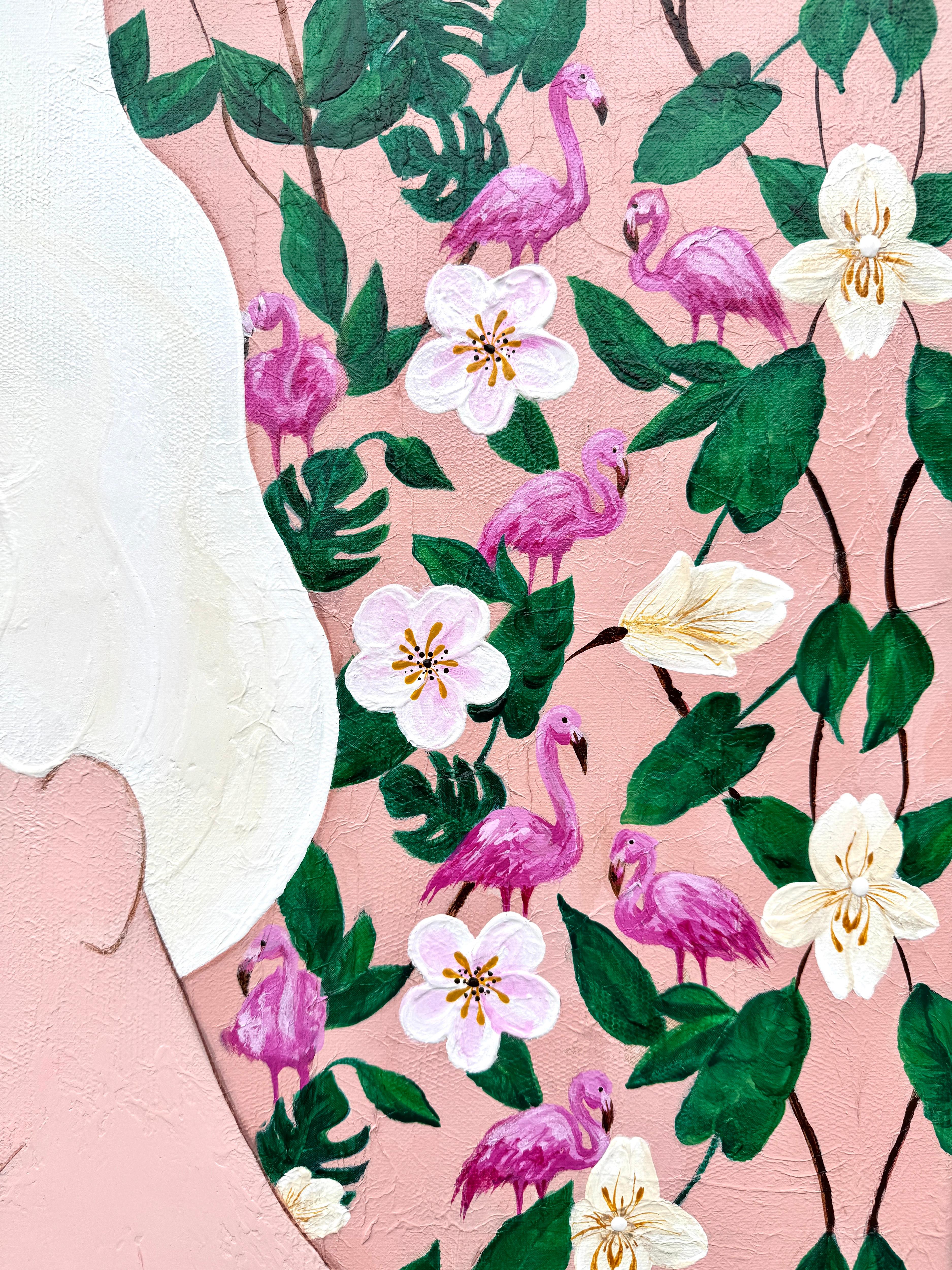 Der Tanz der Stille auf rosa Beinen im Angebot 7