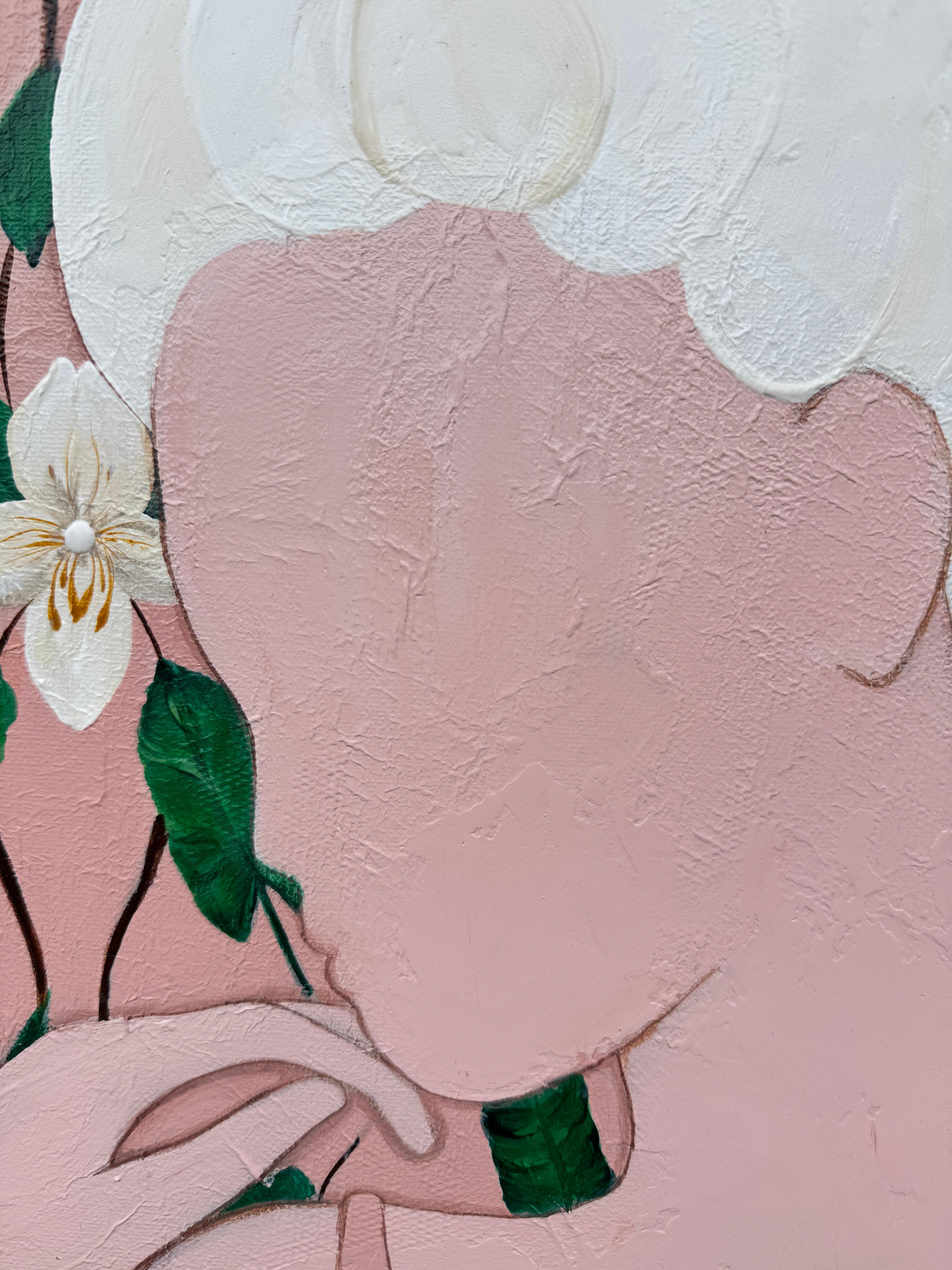 Der Tanz der Stille auf rosa Beinen im Angebot 3