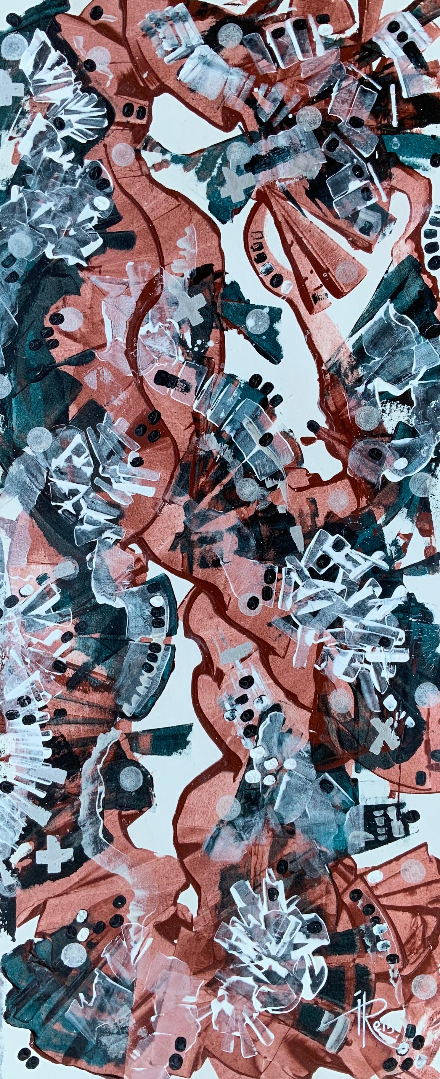 Abstract Painting di Iryna Rets - "La nascita della musica della città"