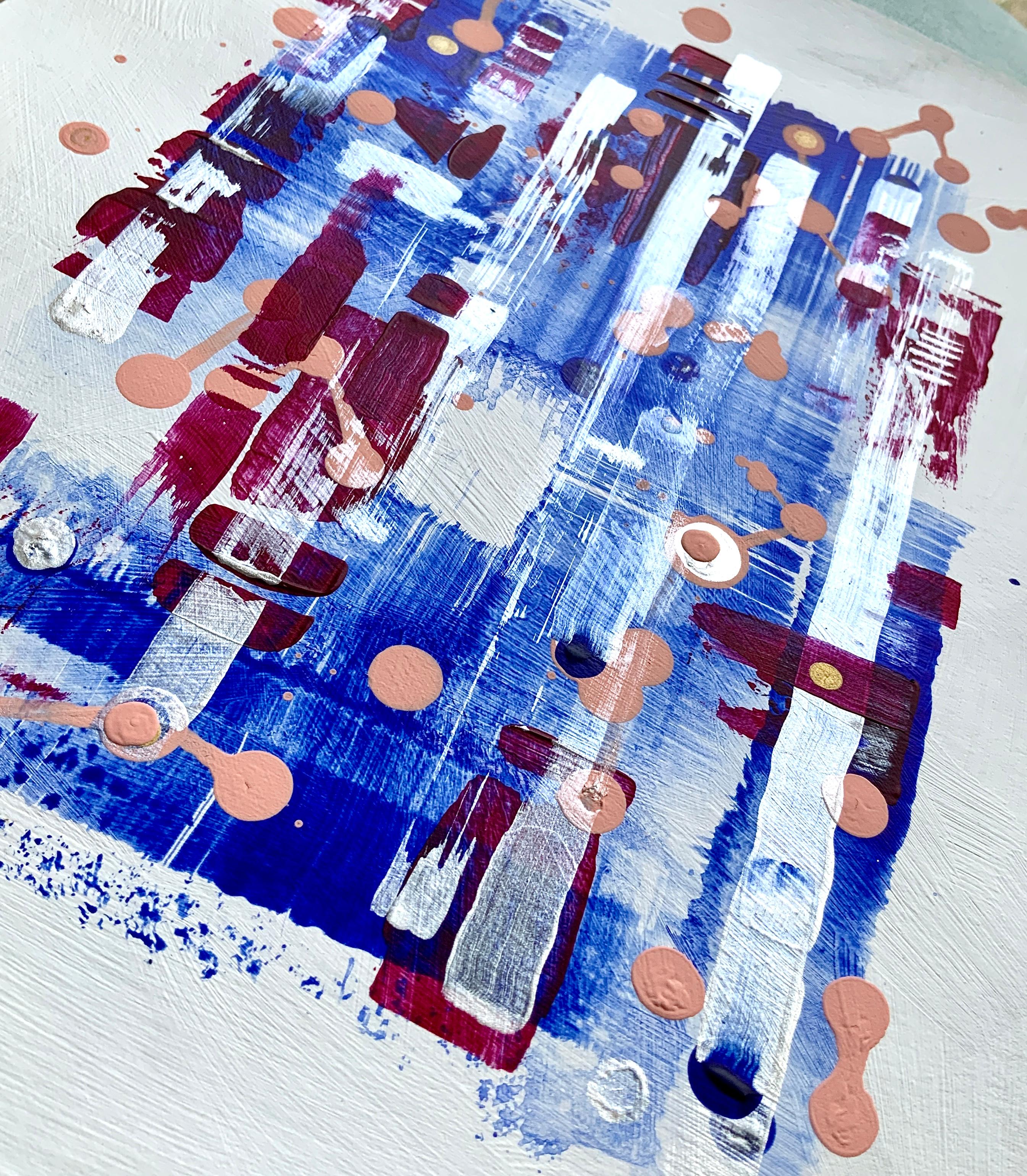 Atem atmen der Abendstadt (Abstrakt), Painting, von Iryna Rets