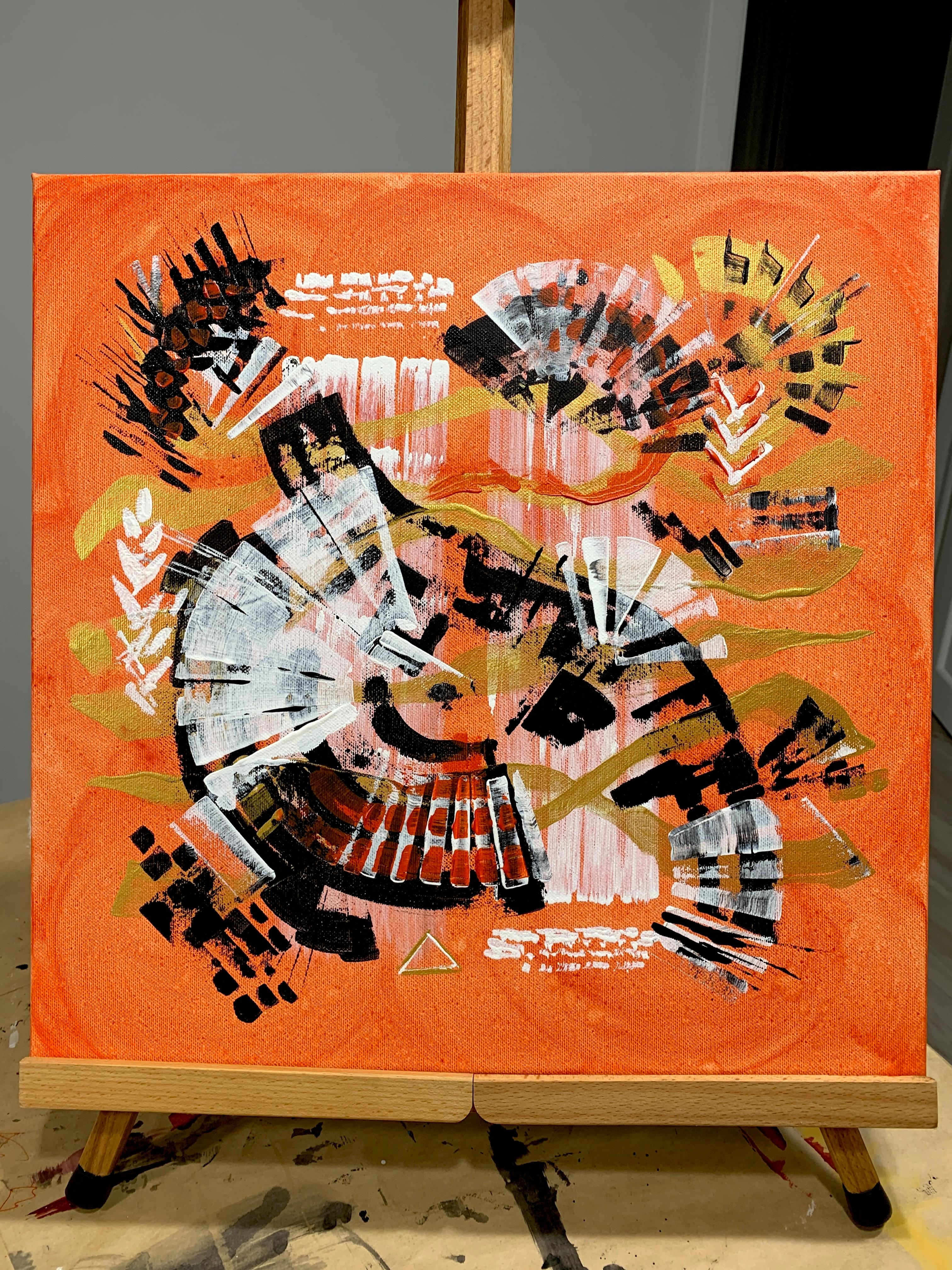 Tanz des Feuers  Triptychon „Symphonie der Elemente“ im Angebot 12