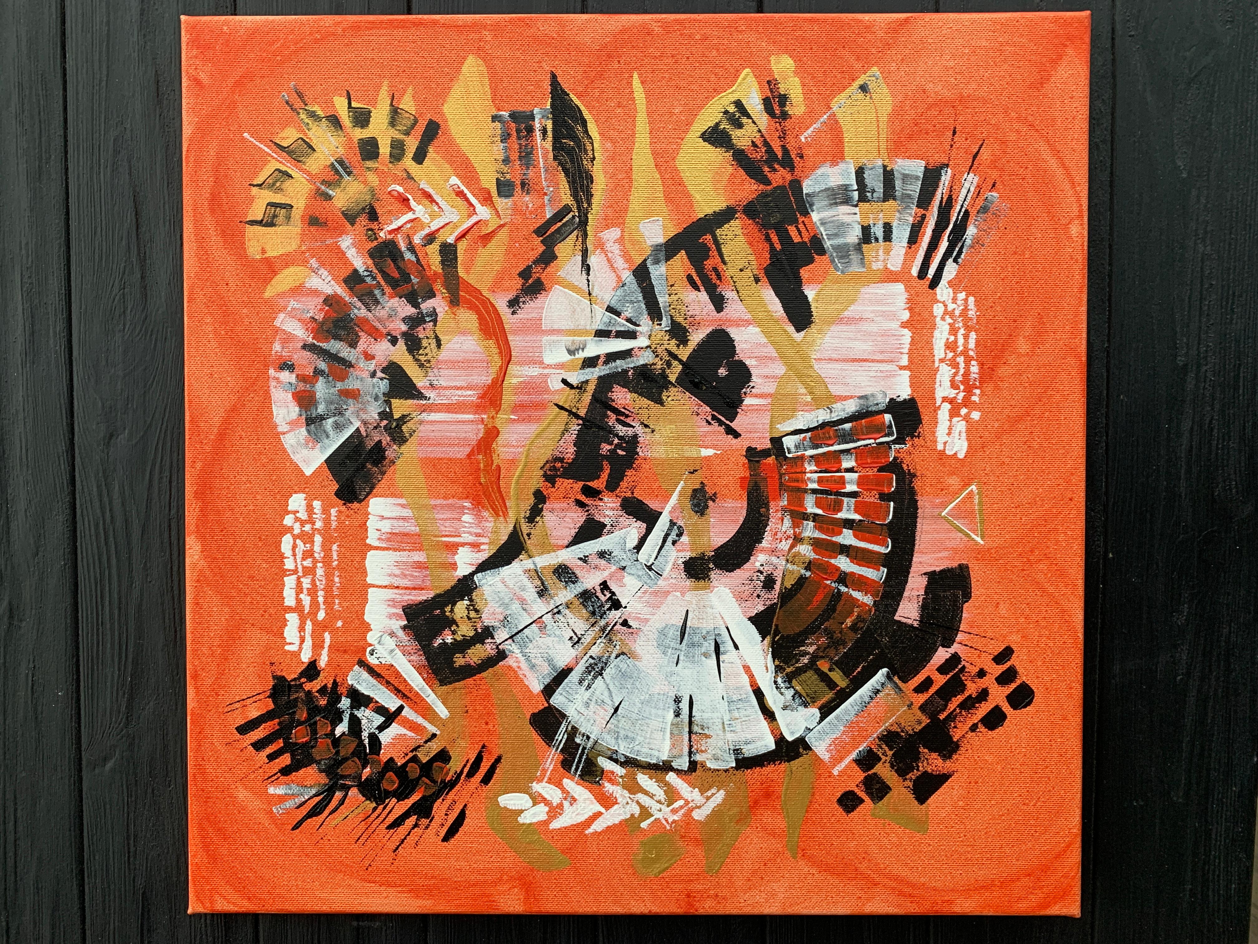 Tanz des Feuers  Triptychon „Symphonie der Elemente“ im Angebot 13