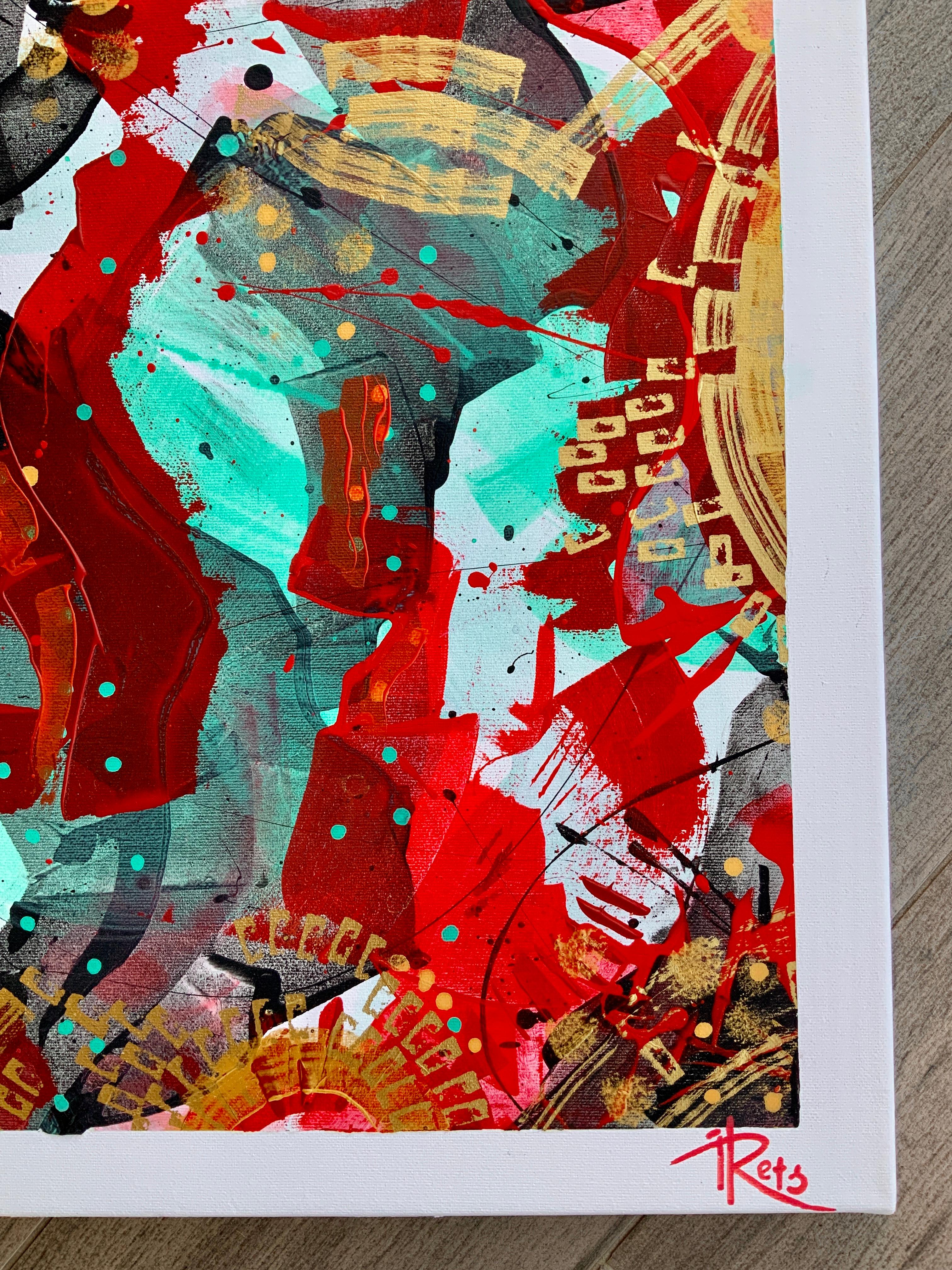 „Dance of the Phoenix's Life Triptychon“ im Angebot 5