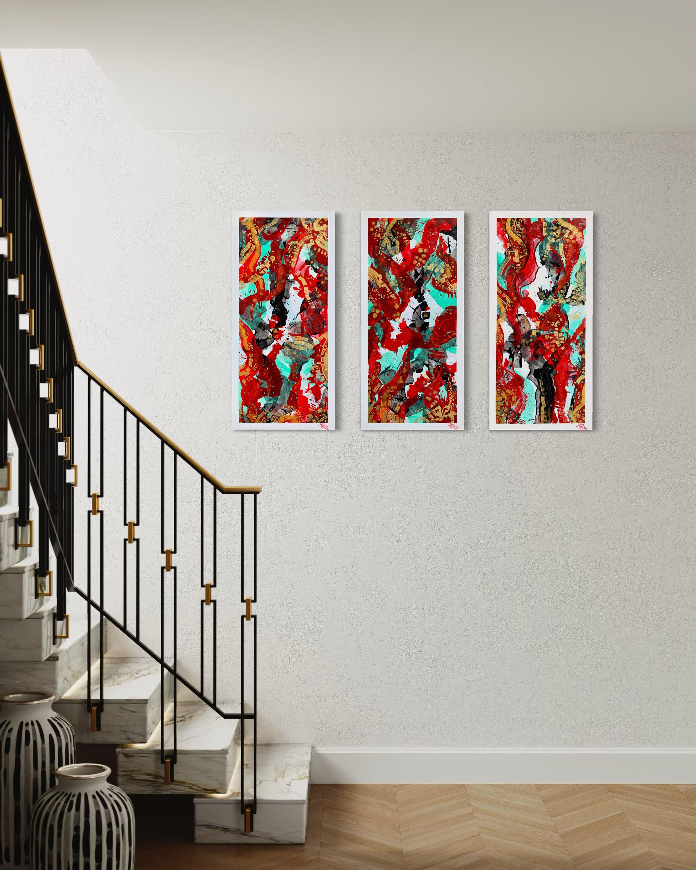 „Dance of the Phoenix's Life Triptychon“ im Angebot 10