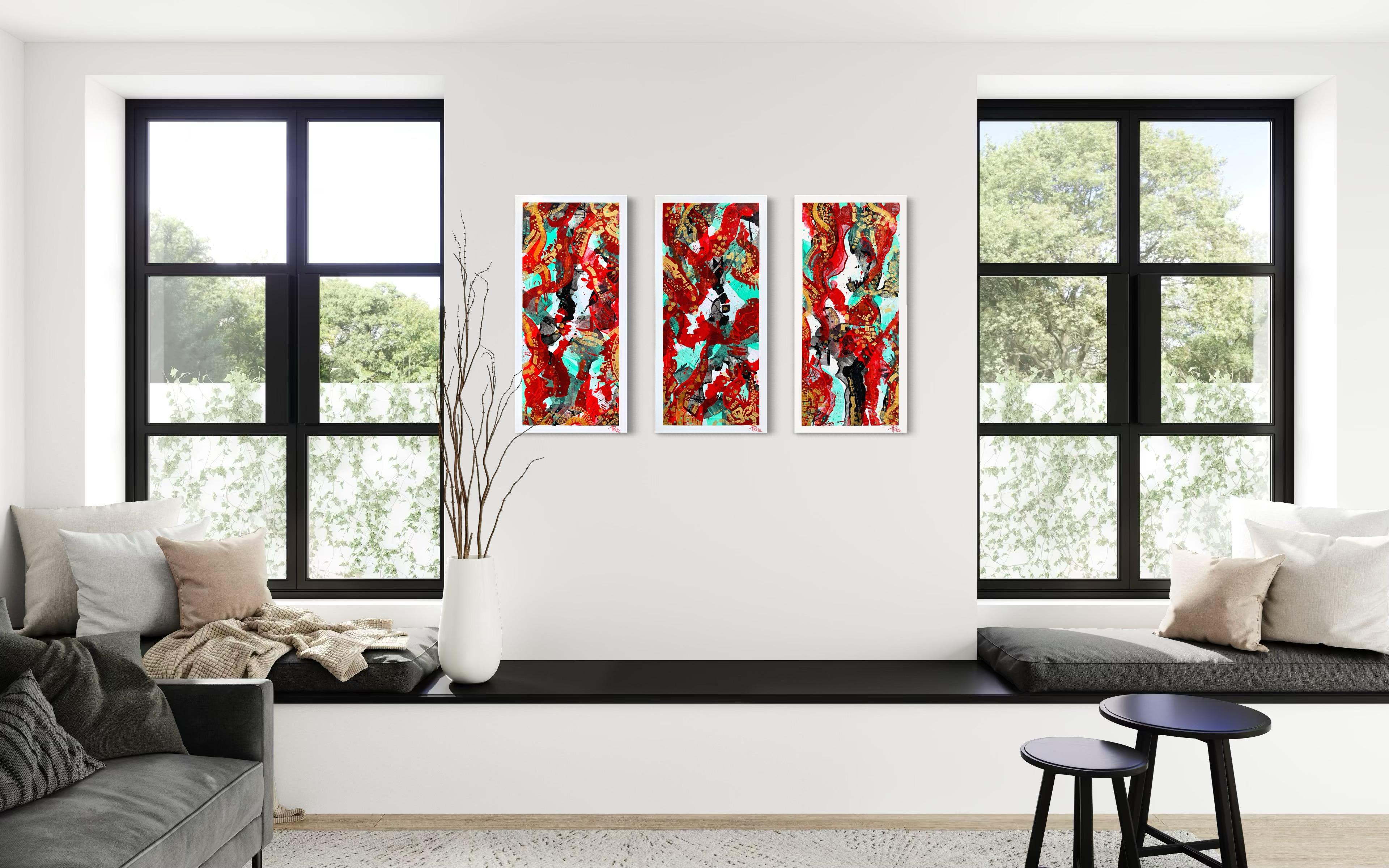 „Dance of the Phoenix's Life Triptychon“ im Angebot 12