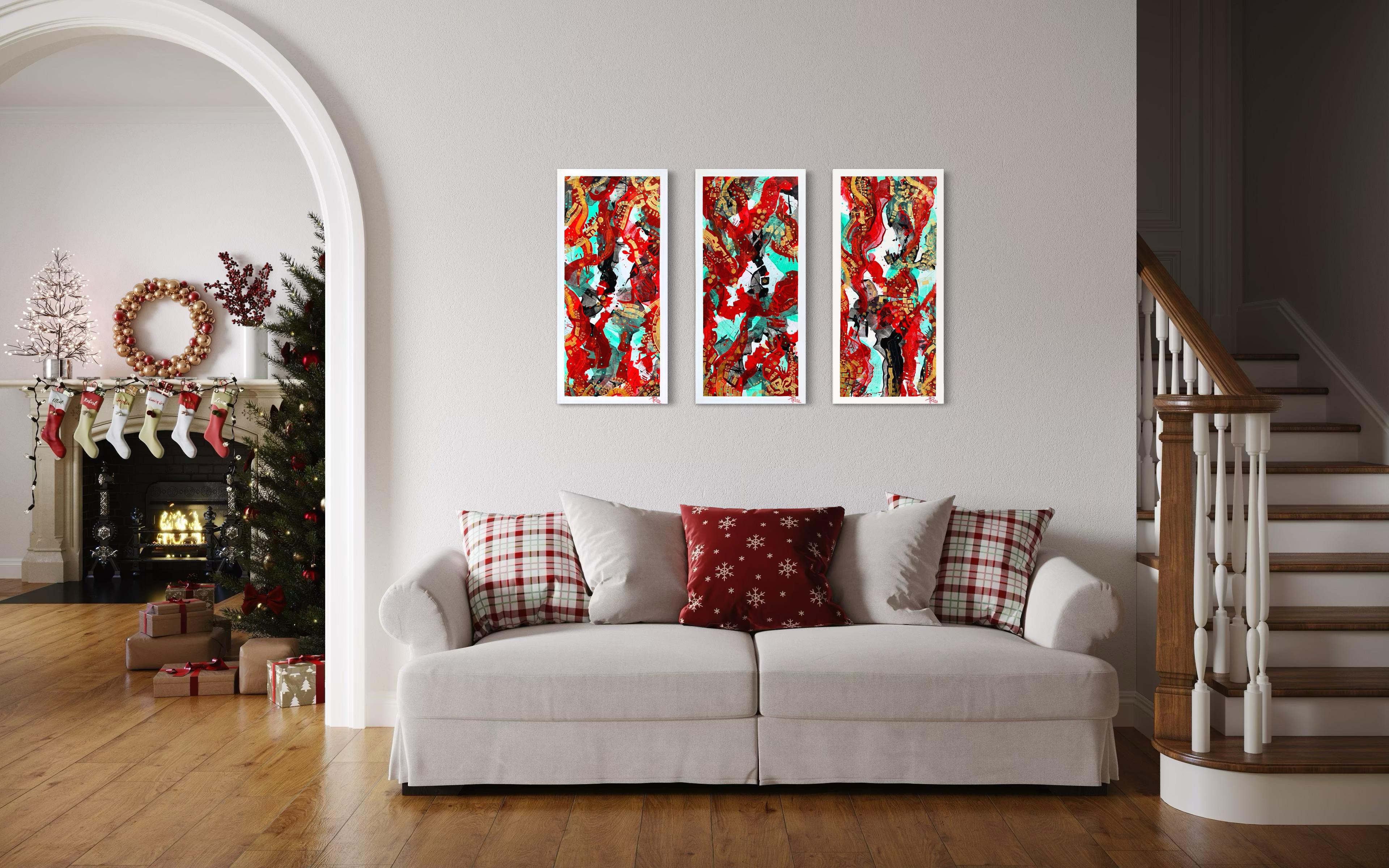 „Dance of the Phoenix's Life Triptychon“ im Angebot 1
