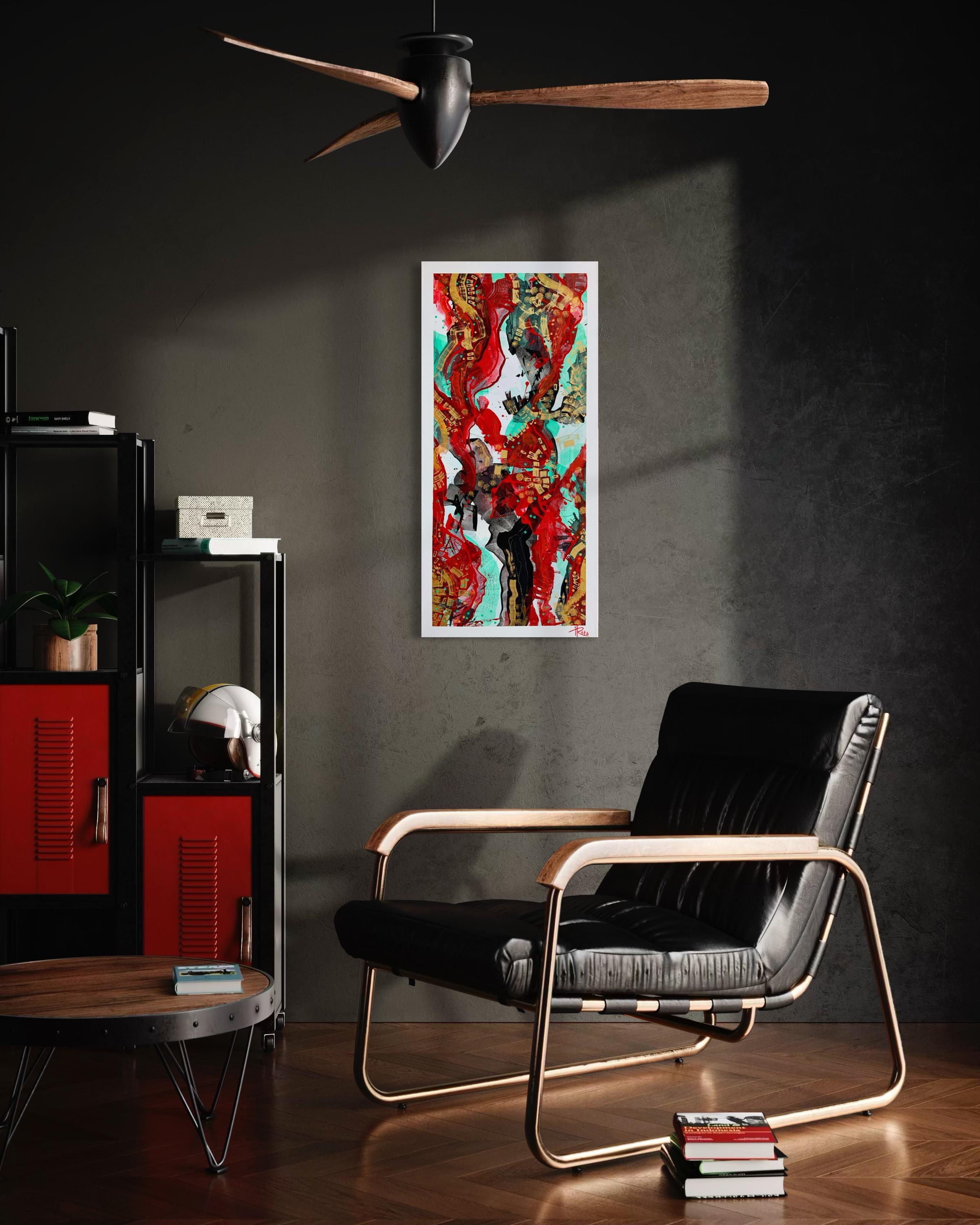 „Dance of the Phoenix's Life Triptychon“ im Angebot 2