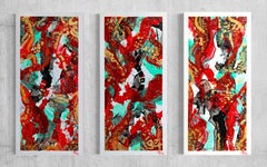 "Dance of the Phoenix's Life ” Triptych