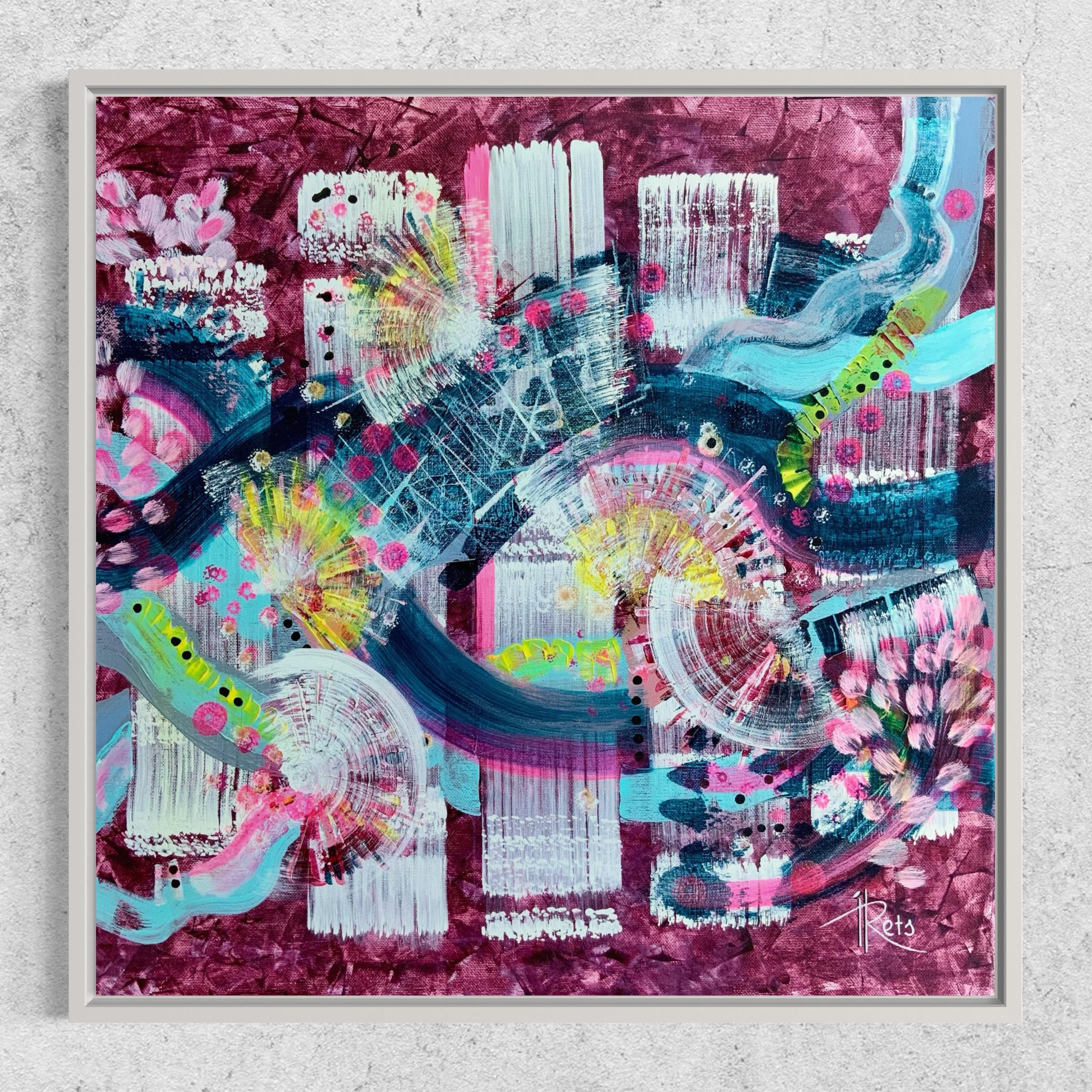 Blumen auf den Zweigen meiner Seele (Abstrakt), Painting, von Iryna Rets