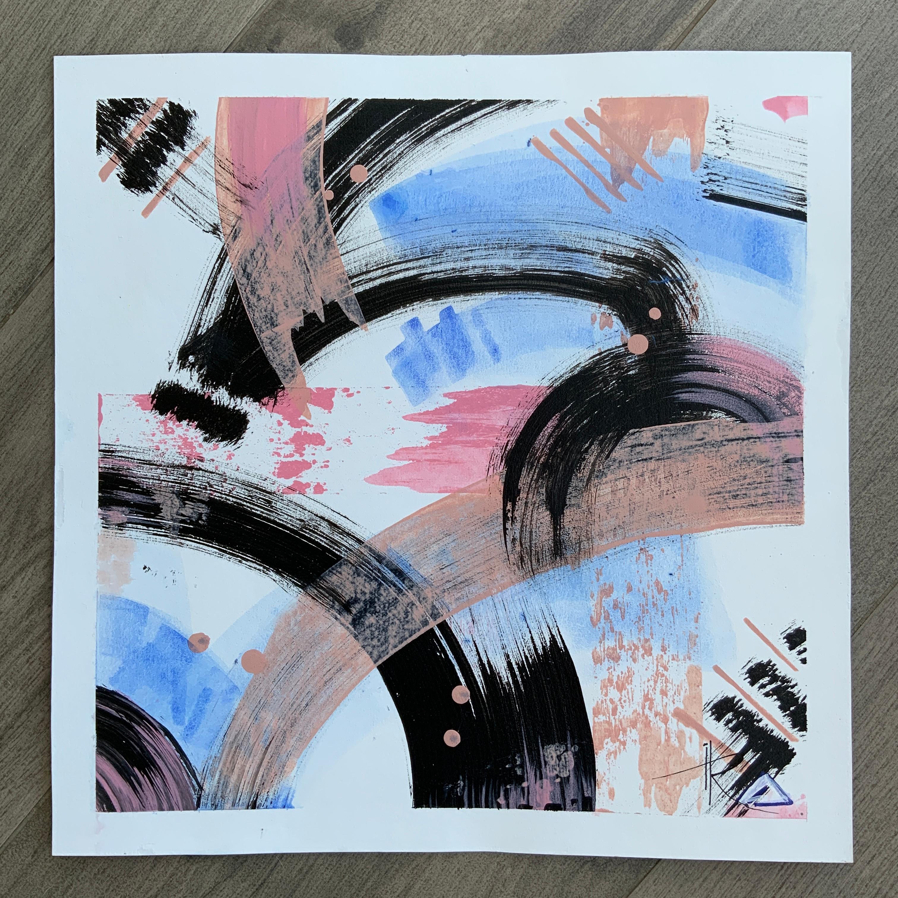 “Following the Winds” 2 in a triptych - Painting by Iryna Rets