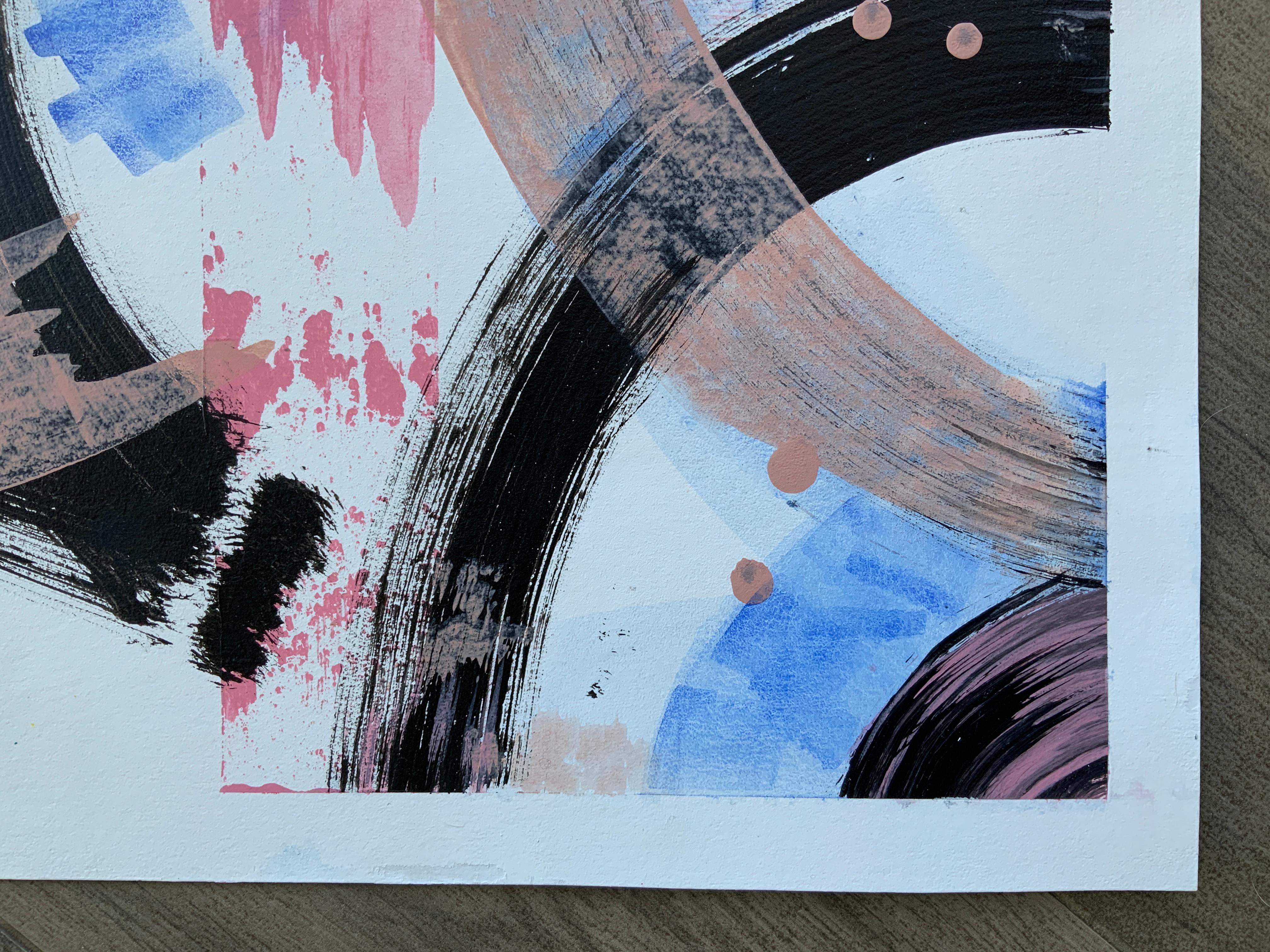 “Following the Winds” 2 in a triptych - Abstract Painting by Iryna Rets