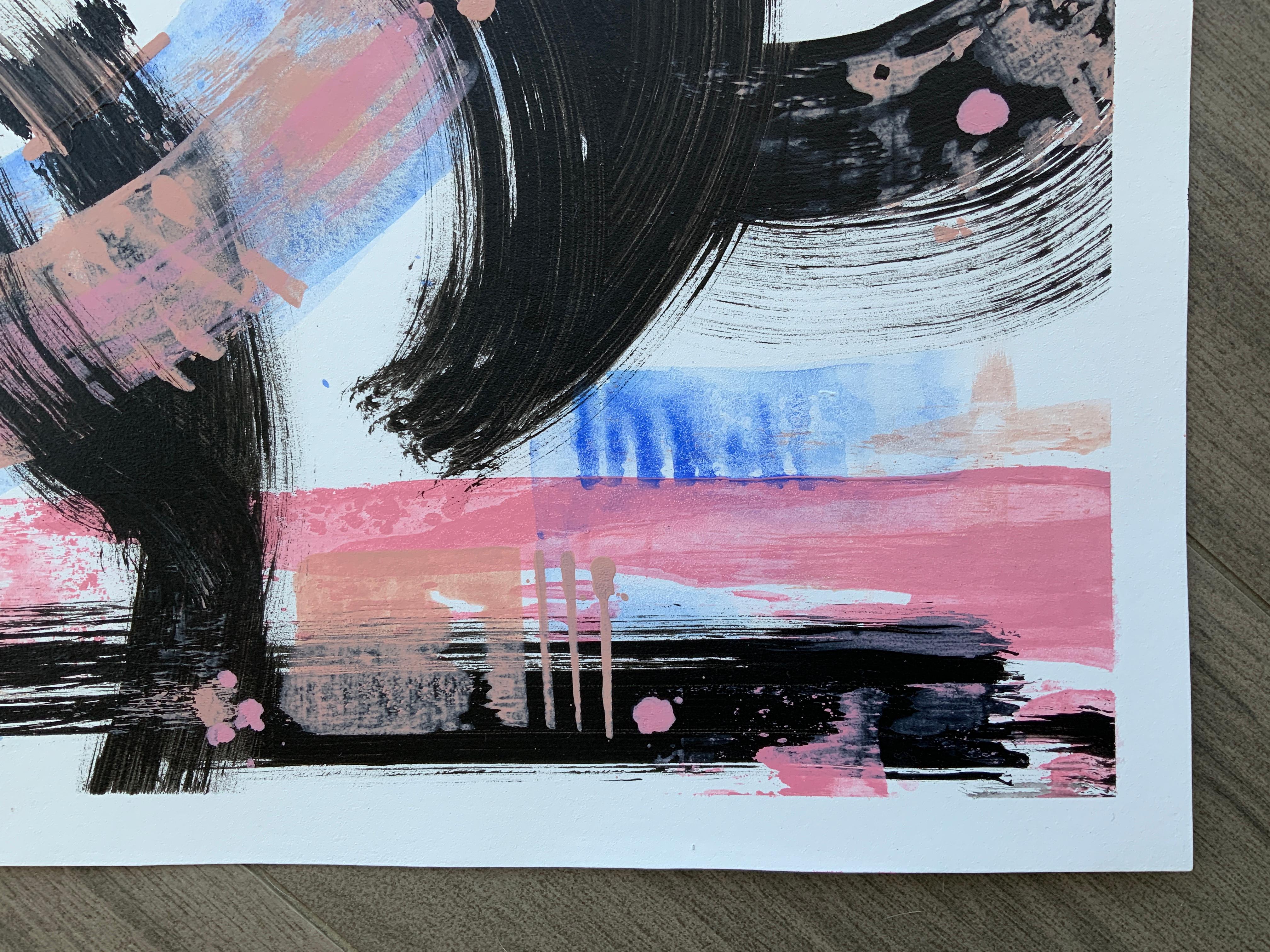 Following the Winds 3 in einem Triptychon (Abstrakt), Painting, von Iryna Rets