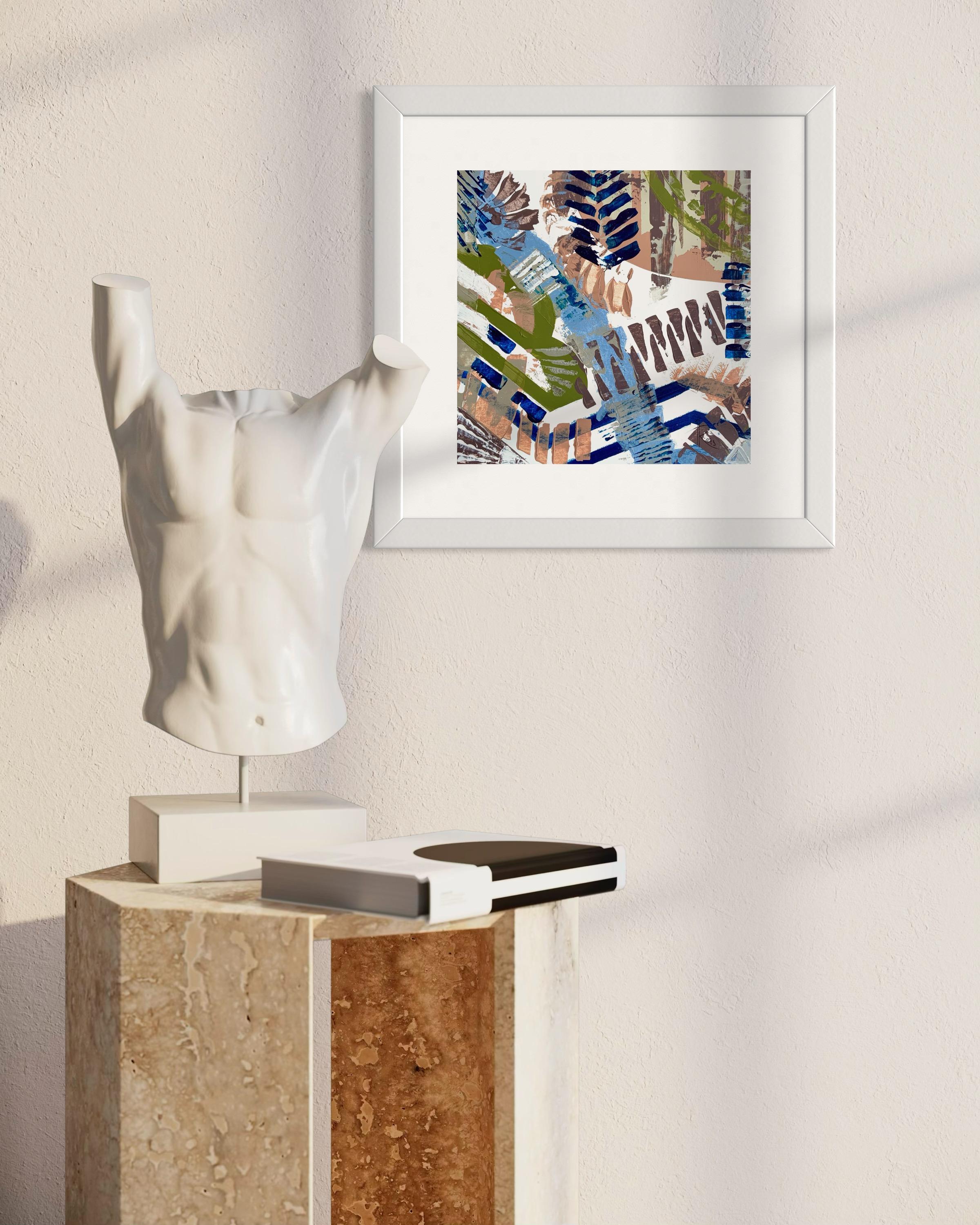 Movement continues, life continues, the city lives 1 von Triptychon im Angebot 6