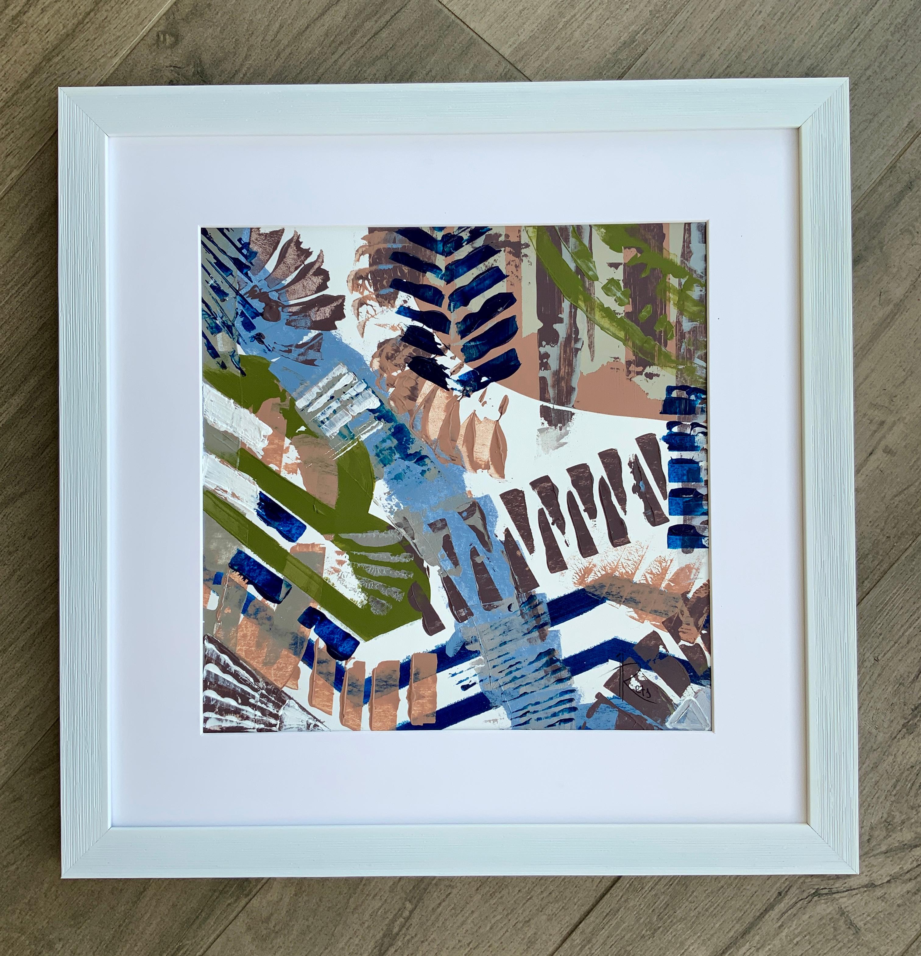 Movement continues, life continues, the city lives 1 von Triptychon – Painting von Iryna Rets